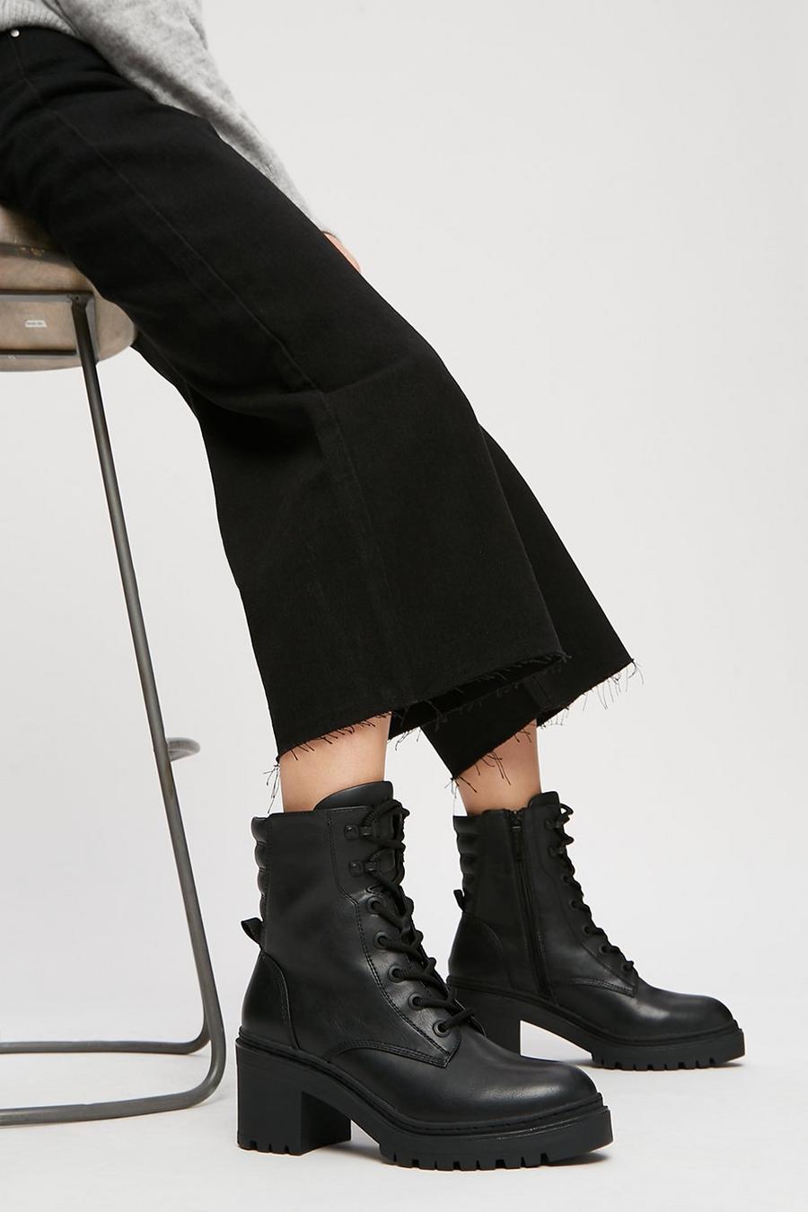 Love Our Planet Ridhima Lace Up Heeled Boots