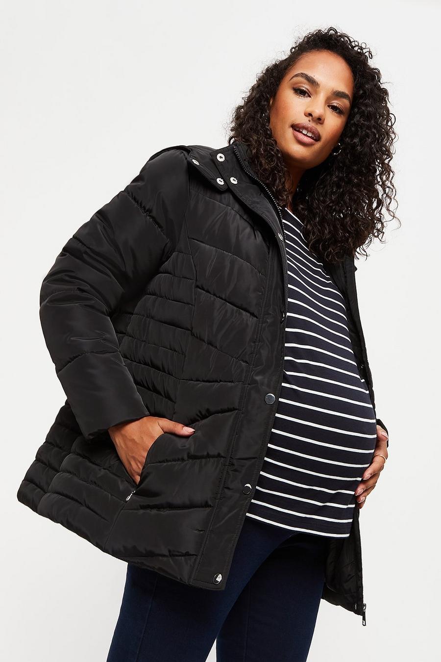 Maternity Quilted Short Padded Jacket