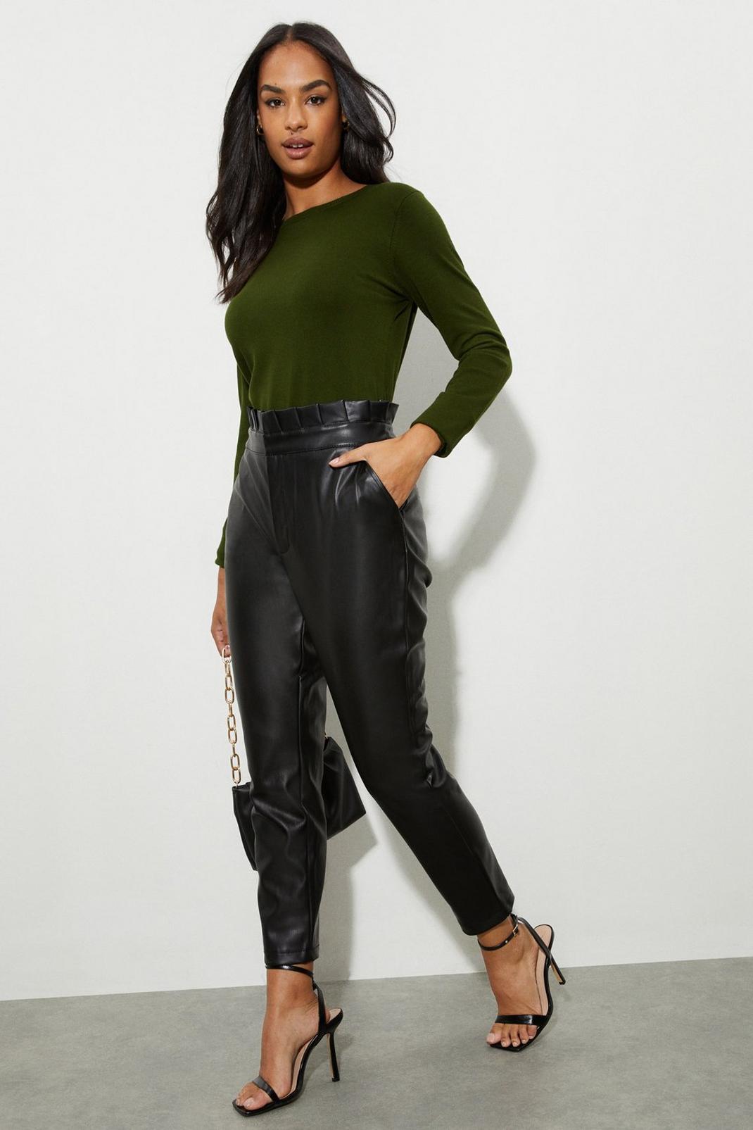 105 Pu Paperbag Trousers image number 2
