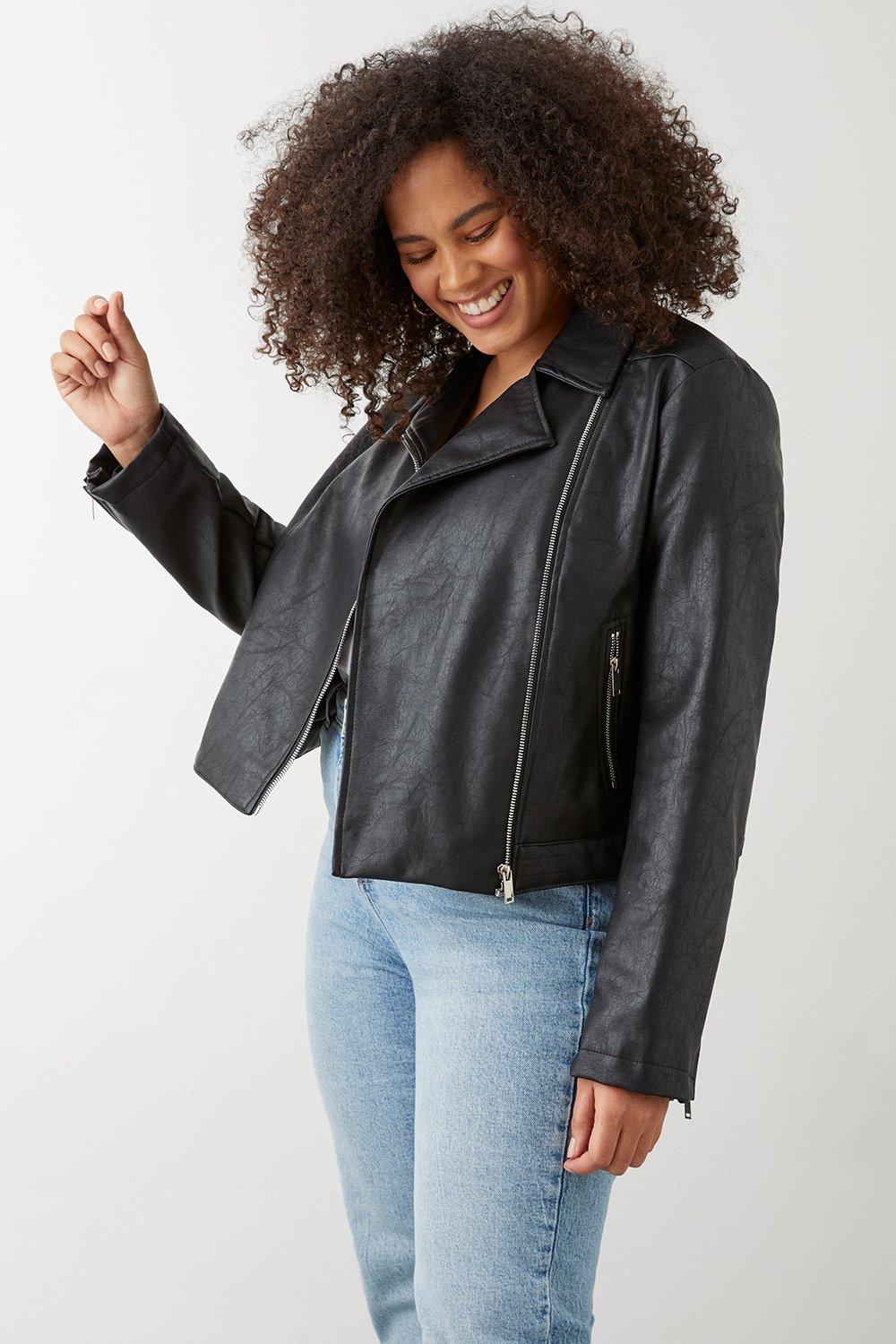 dorothy perkins leather jacket