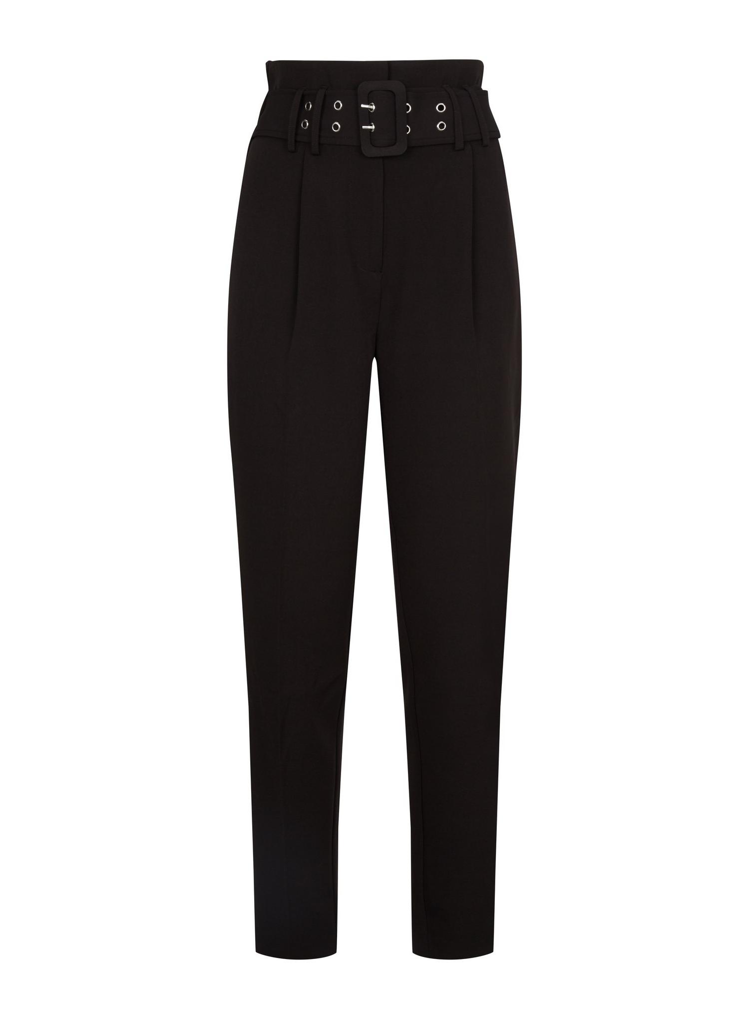 nike black belted trousers lounge pants