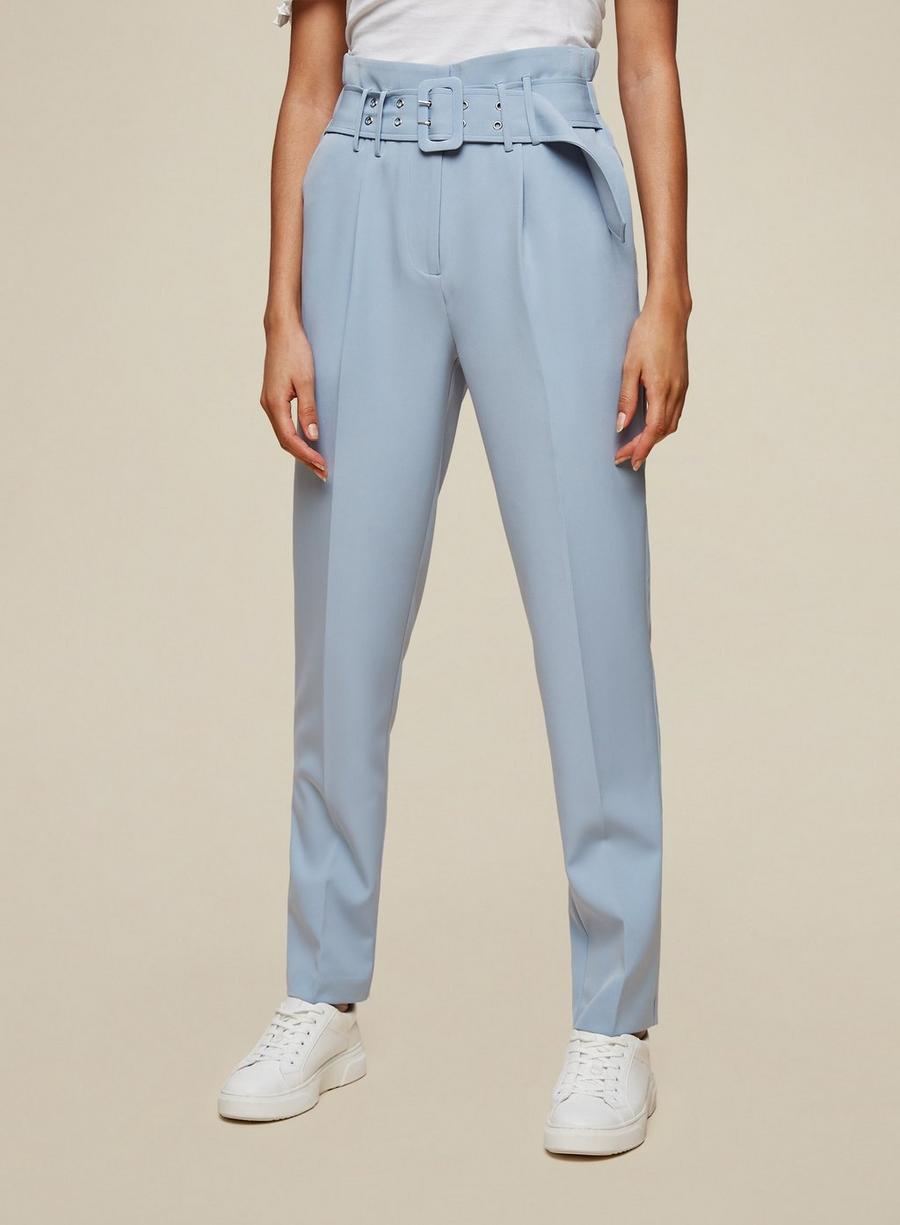 Tall Blue Belted Trouser