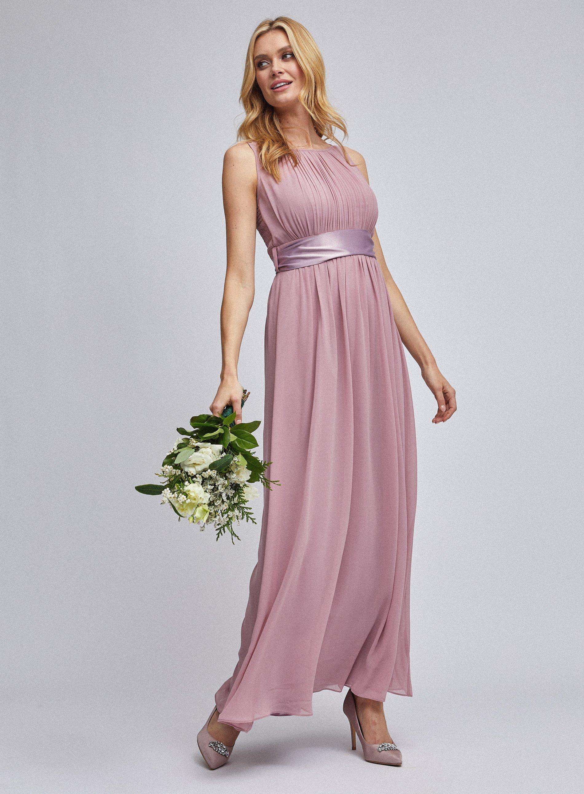 natalie blush maxi dress