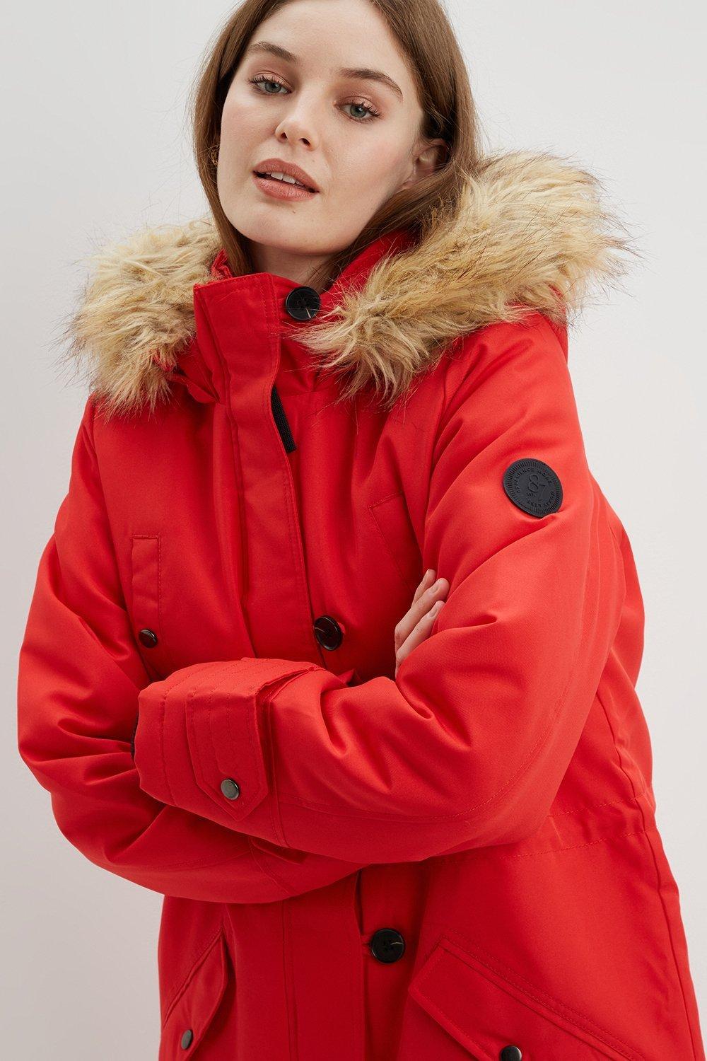 vero moda red coat