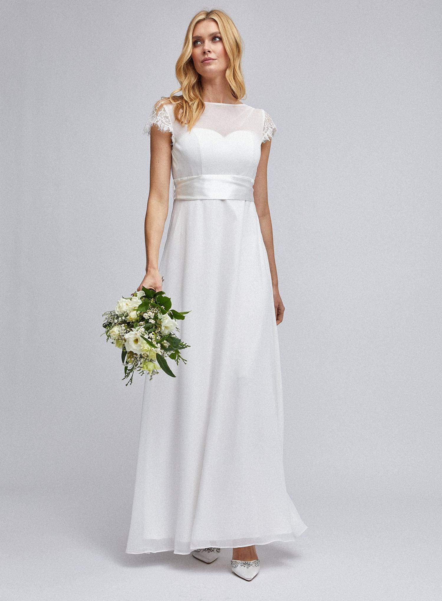 Camilla Off White Bridal Maxi Dress Dorothy Perkins UK