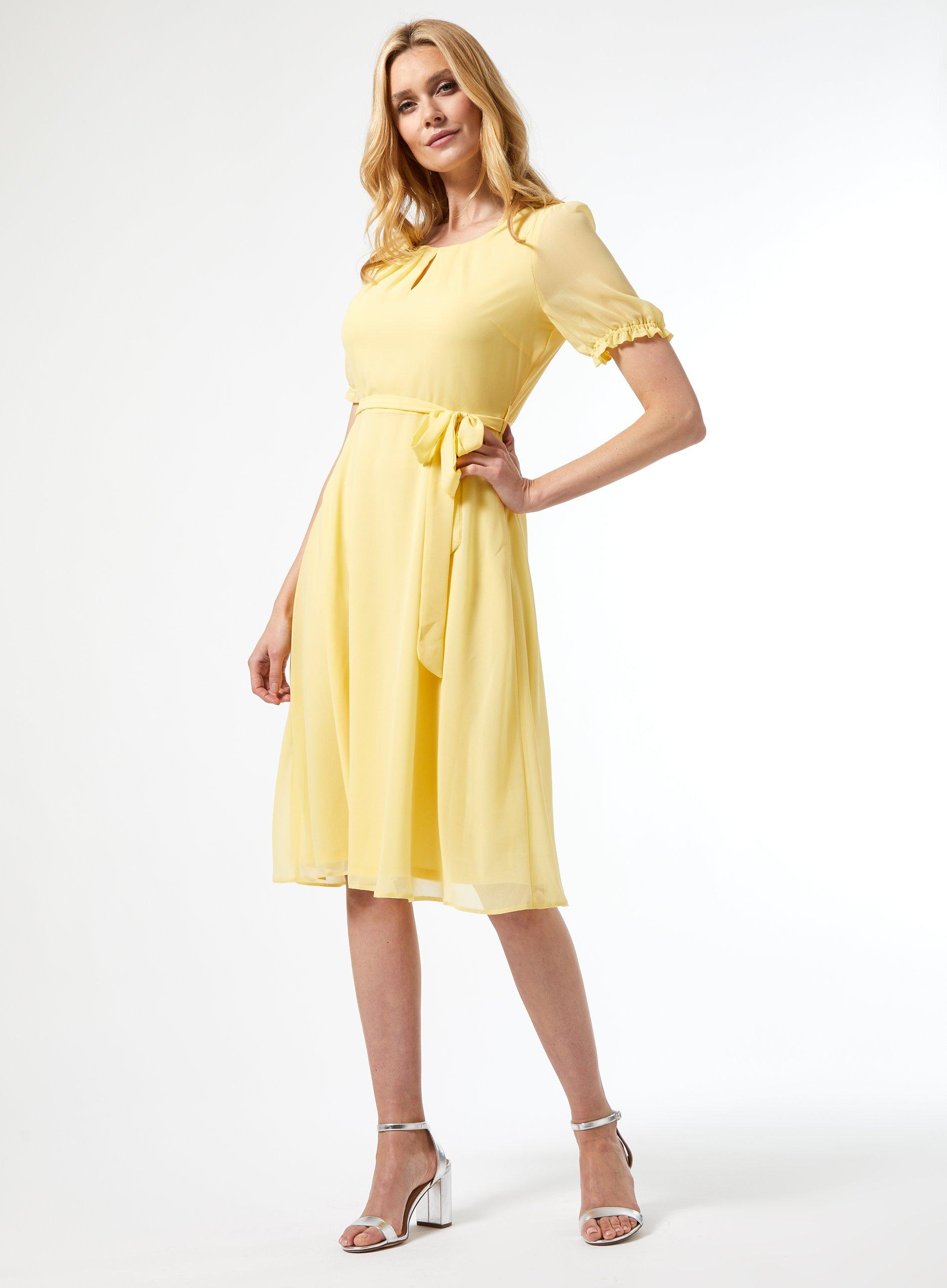 talbots lemon dress