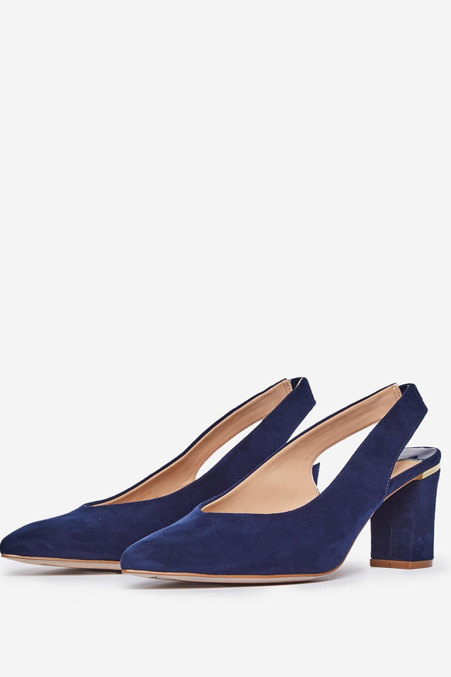 Wide Fit Navy Emily Court Shoes | Dorothy Perkins UK