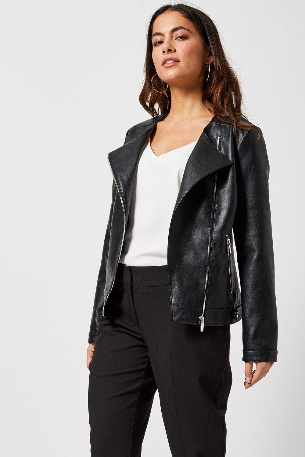 dorothy perkins pu jacket