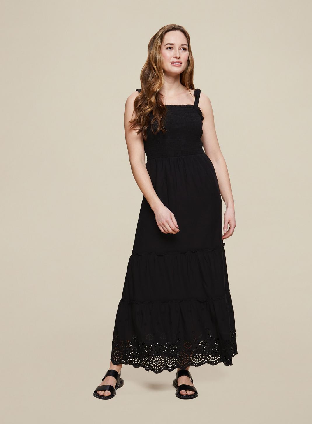Black Broderie Camisole Dress image number 1