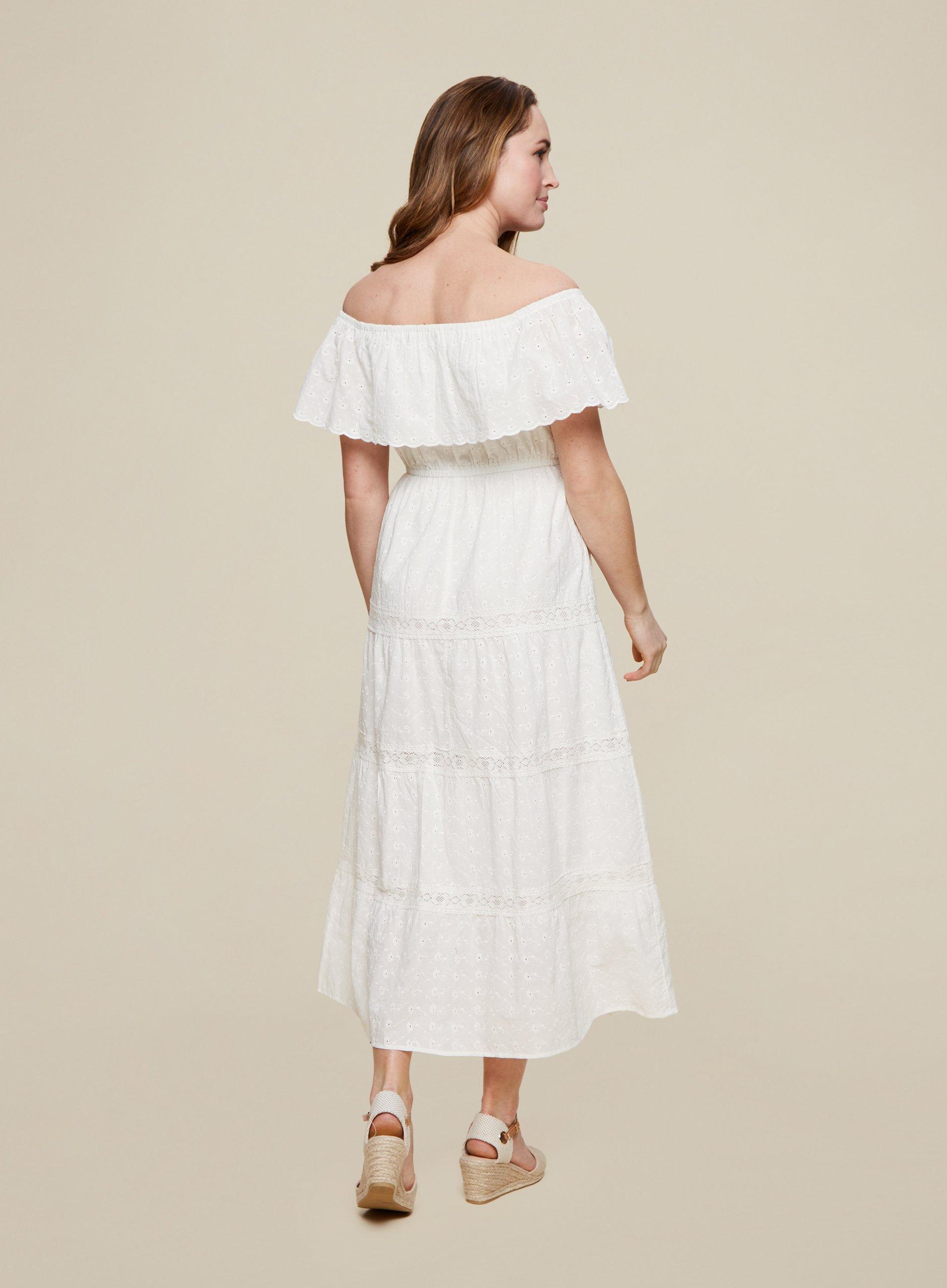 bardot broderie dress