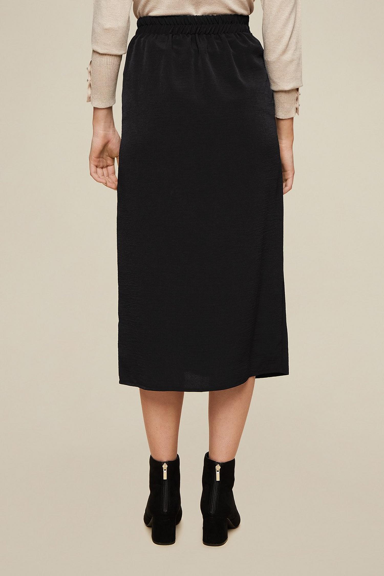 Black Cargo Midi Skirt | Dorothy Perkins UK