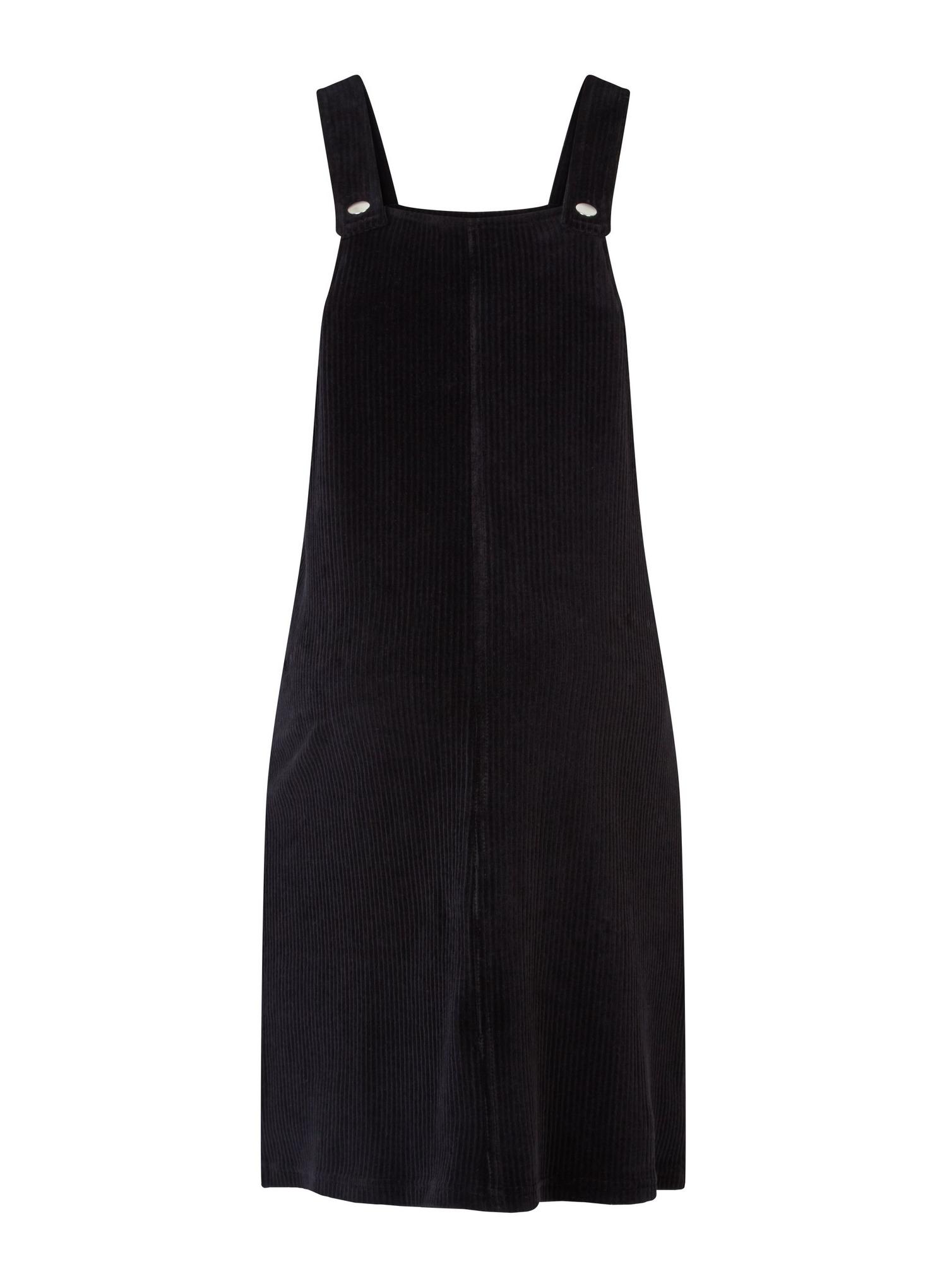 Maternity Black Cord Pinafore Dress | Dorothy Perkins UK