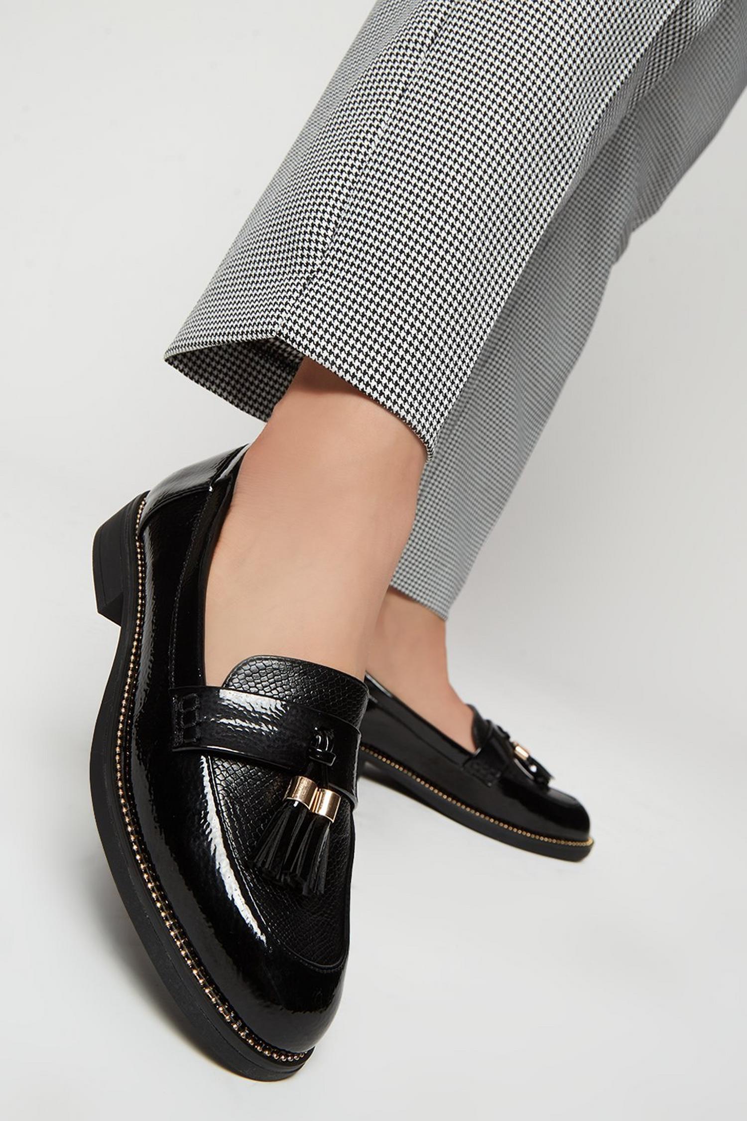 Black Legend Tassel Loafer | Dorothy Perkins UK