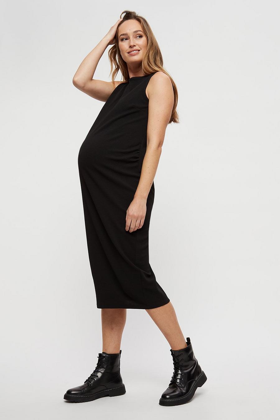 Maternity Black Bodycon Dress