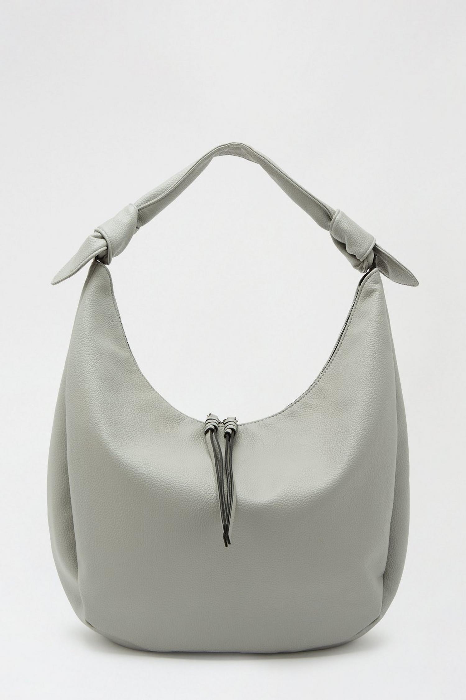 Grey Hobo Bag | Dorothy Perkins UK