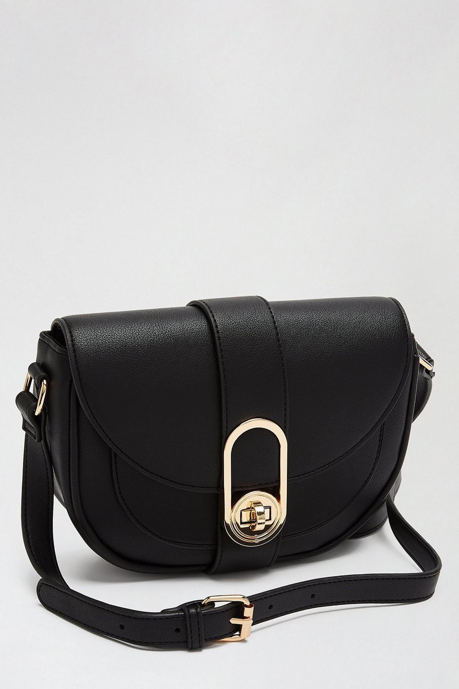 Black Saddle Bag Dorothy Perkins Eu