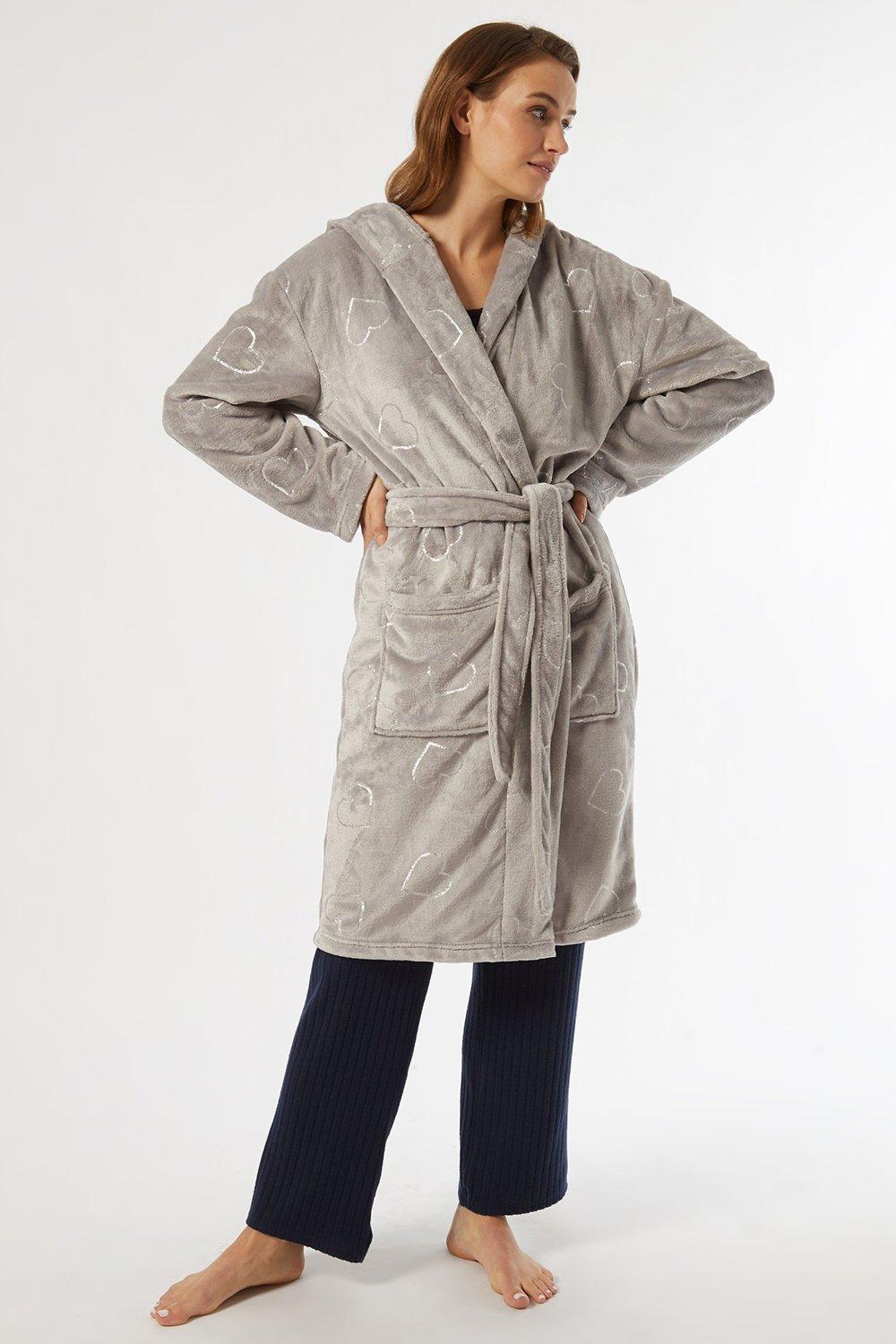 dorothy perkins grey dressing gown