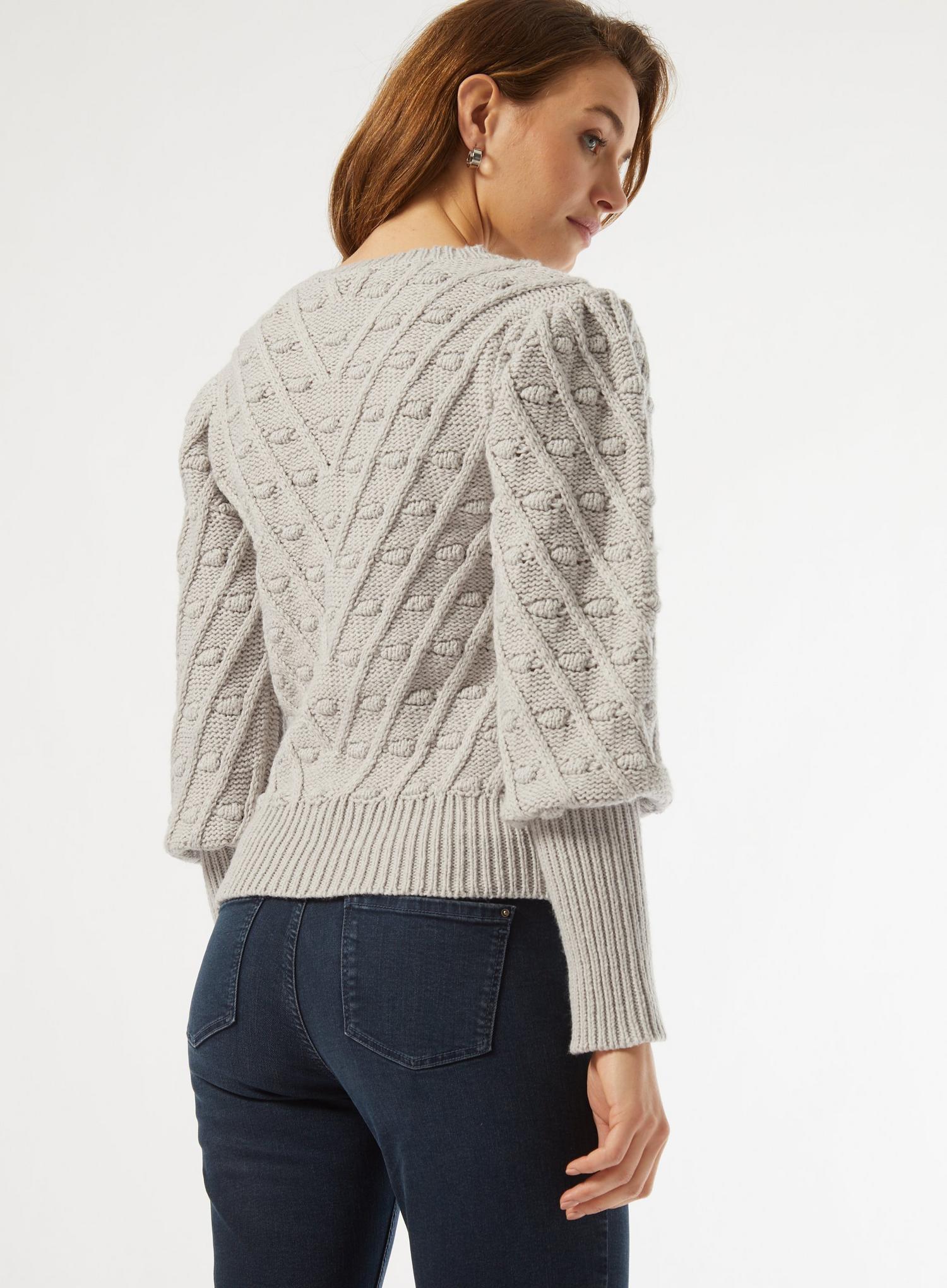 Grey Marl Bobble Jumper | Dorothy Perkins UK