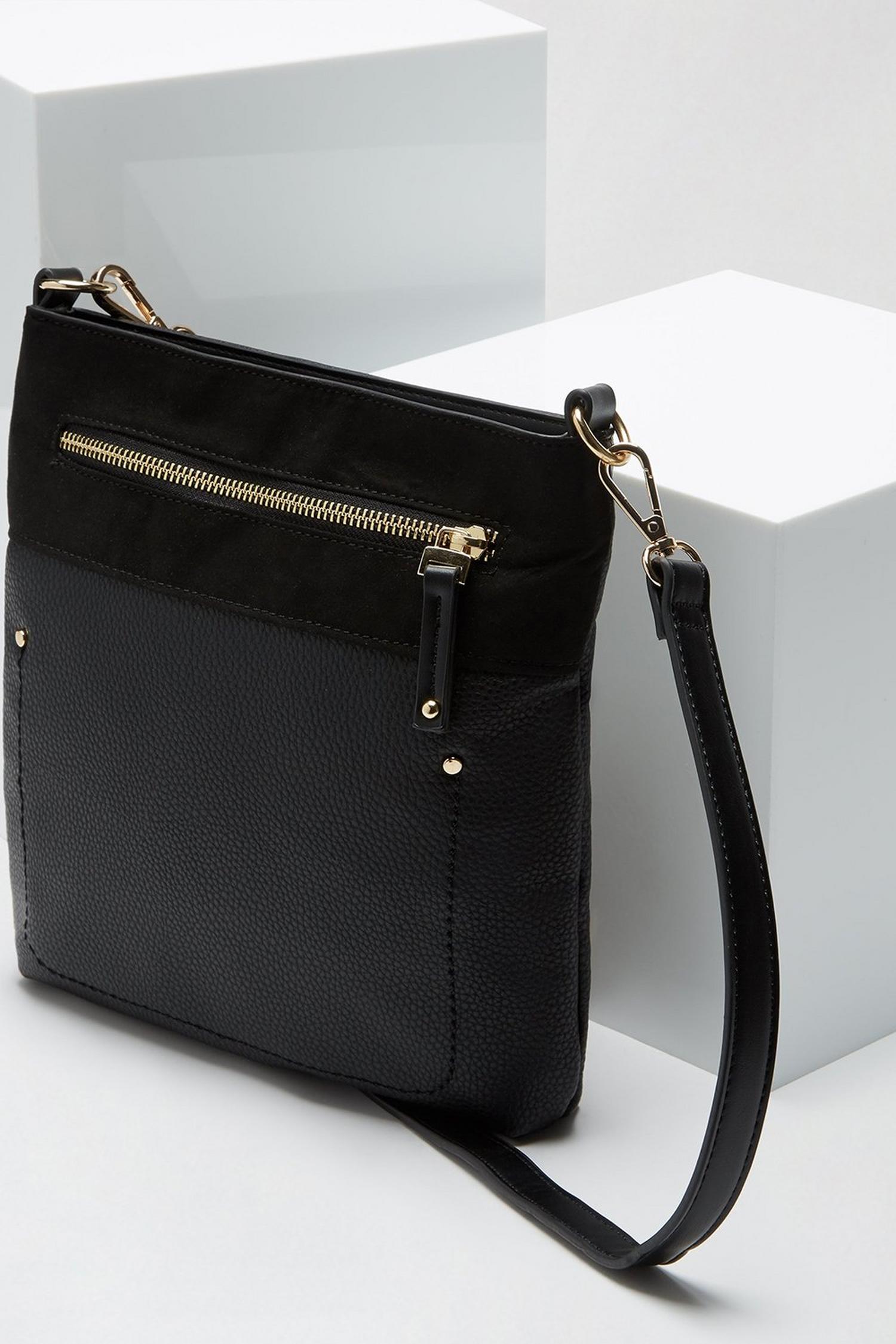 Details about   Simply Flat Black Paisley Messenger Crossbody bag purse 10"x10" 