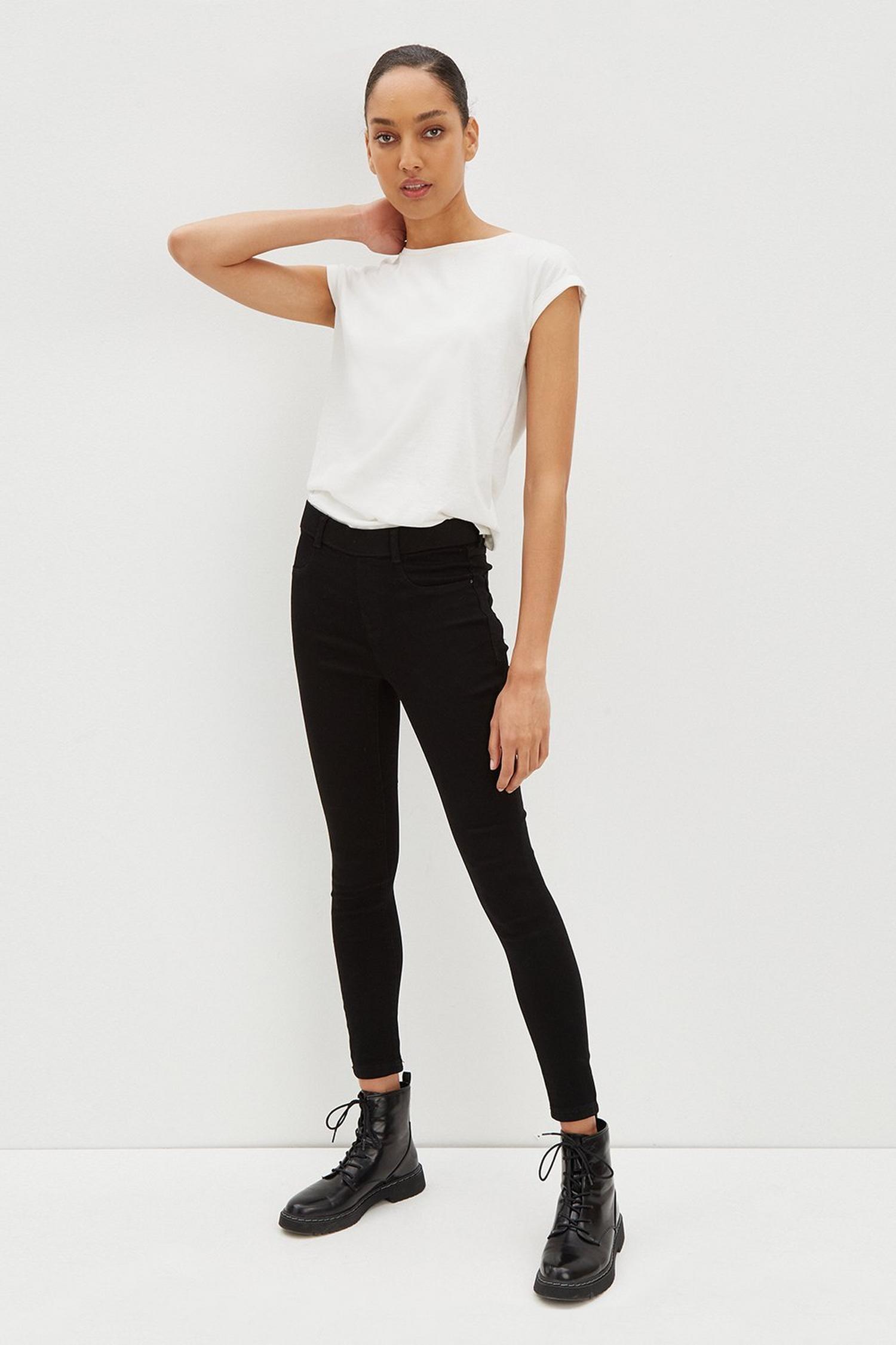 Organic Black Regular Premium Eden Jeggings | Dorothy Perkins UK