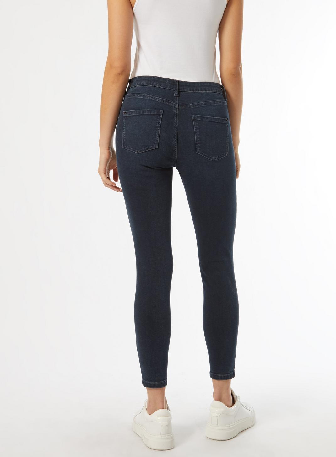 148 Blue Black Short Ripped Darcy Jeans image number 2