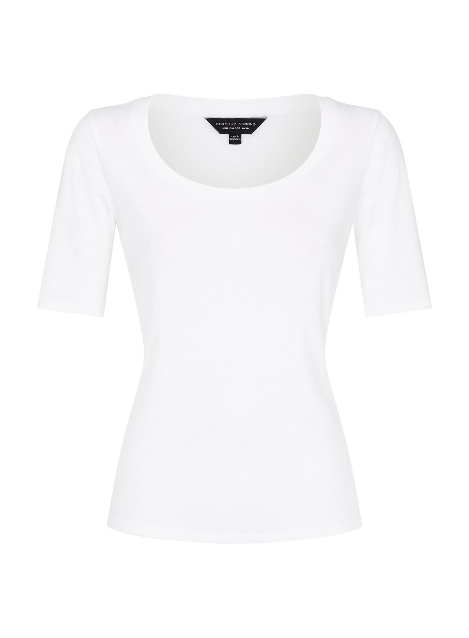 Organic Cotton Scoop Neck Rib Top Dorothy Perkins Uk 