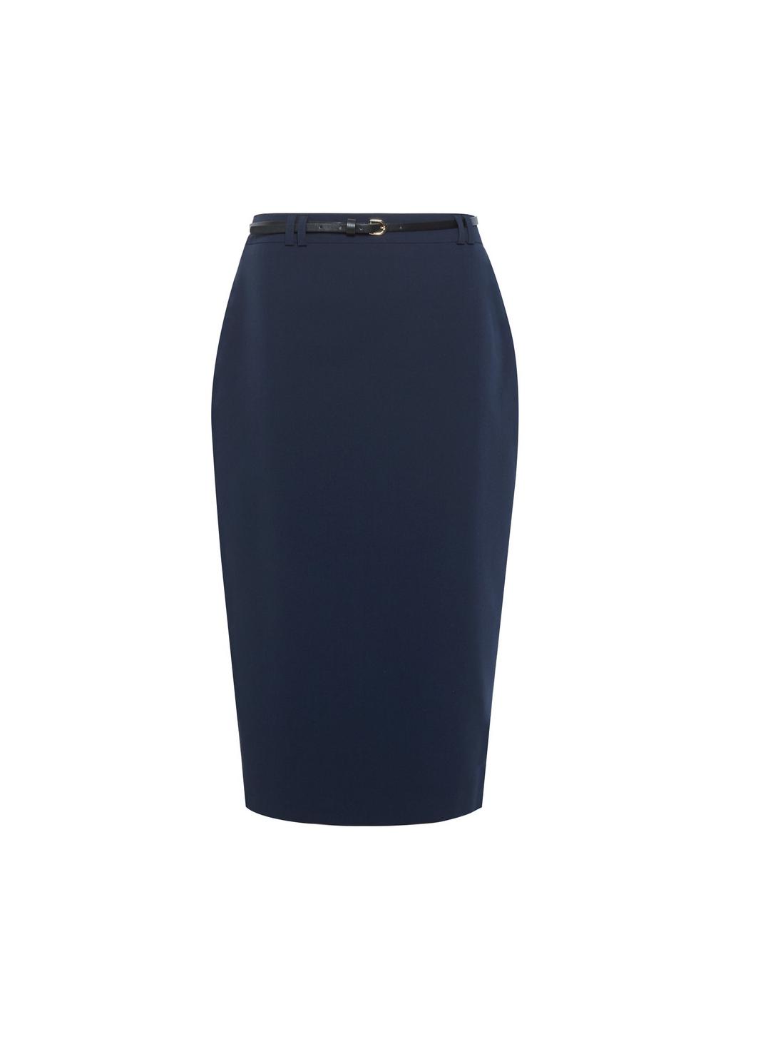 148 Navy Tailored Pencil Skirt image number 2