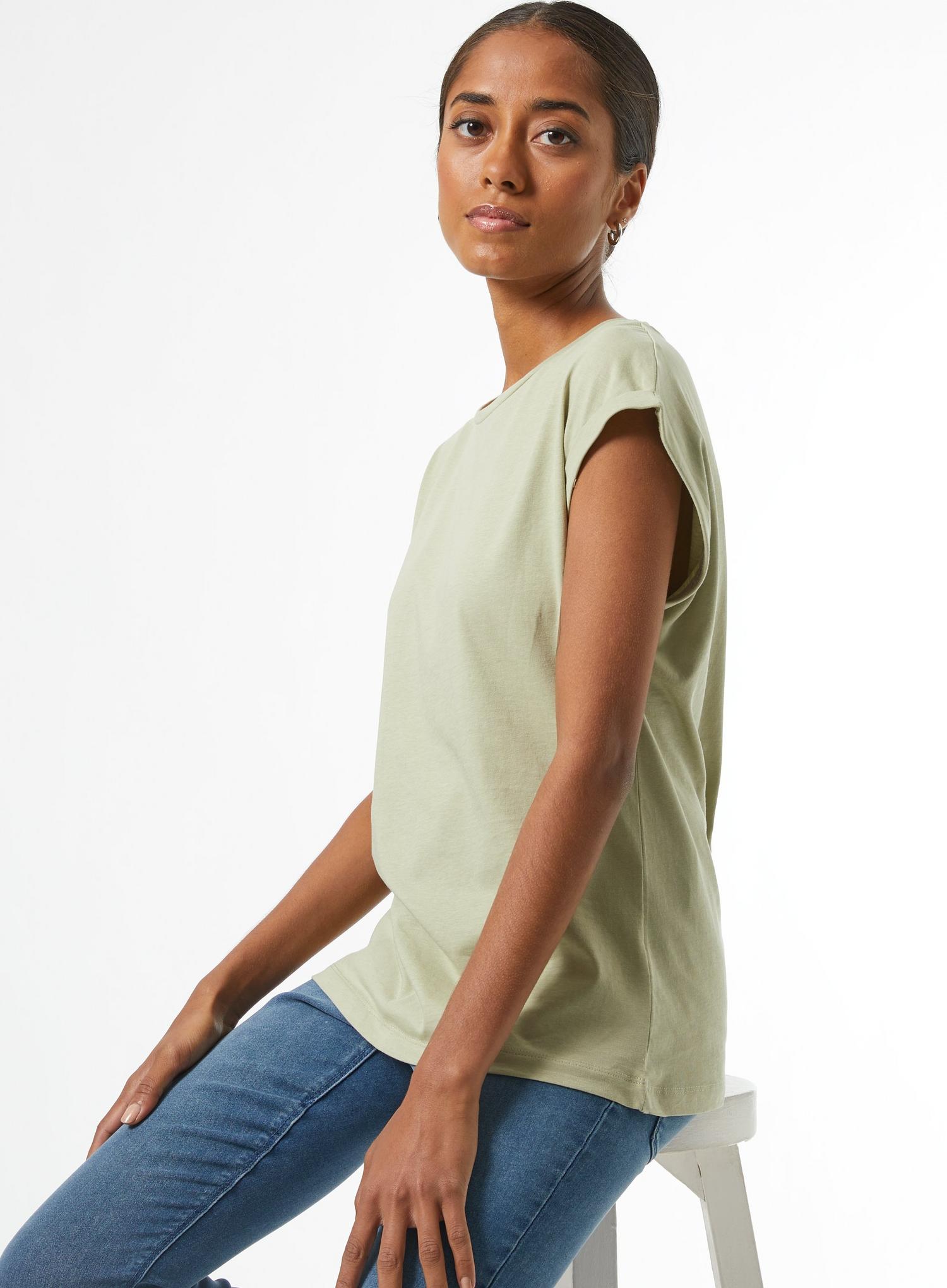 sage t shirt dress