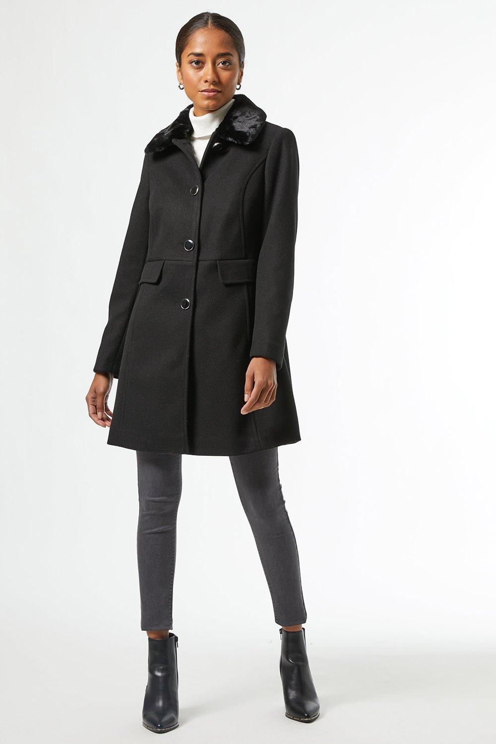 black coat petite