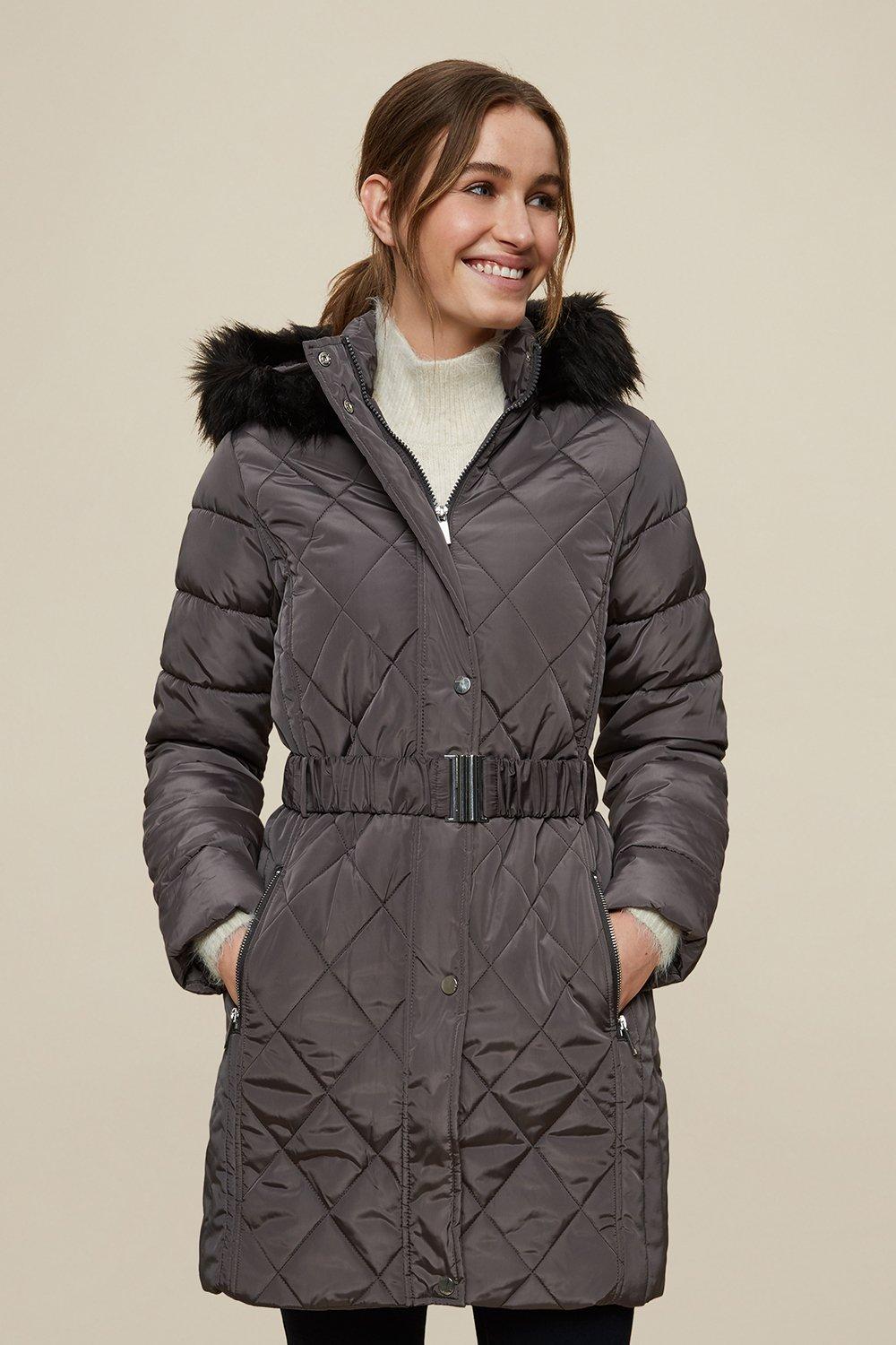 dorothy perkins long puffer coat