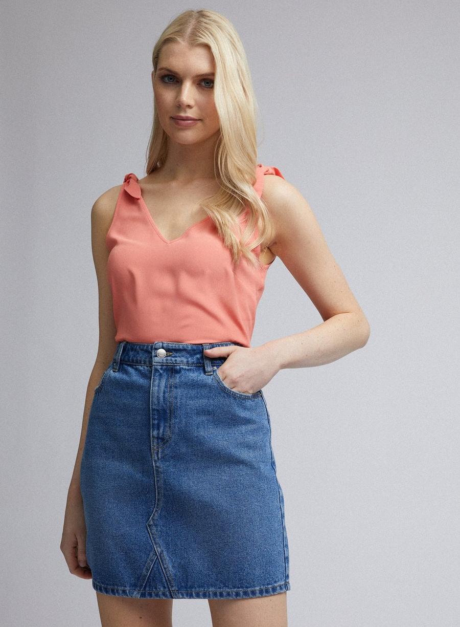 Coral Camisole Top