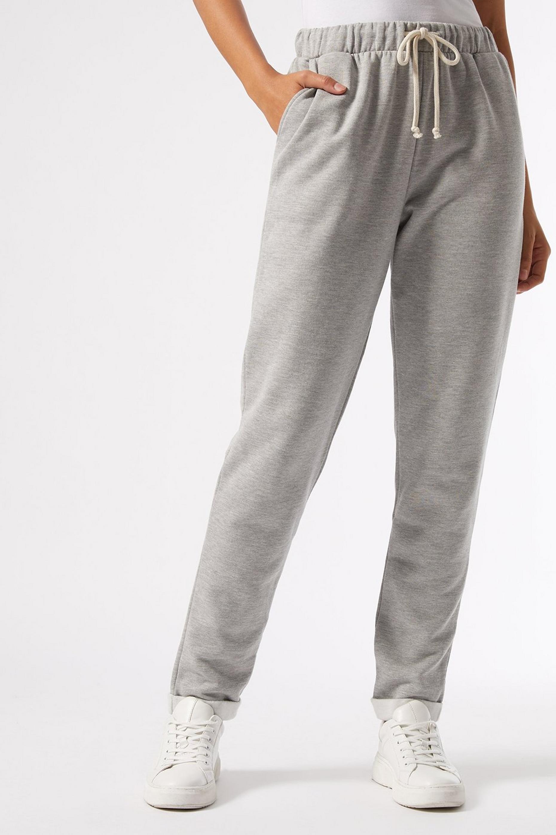 brown petite joggers