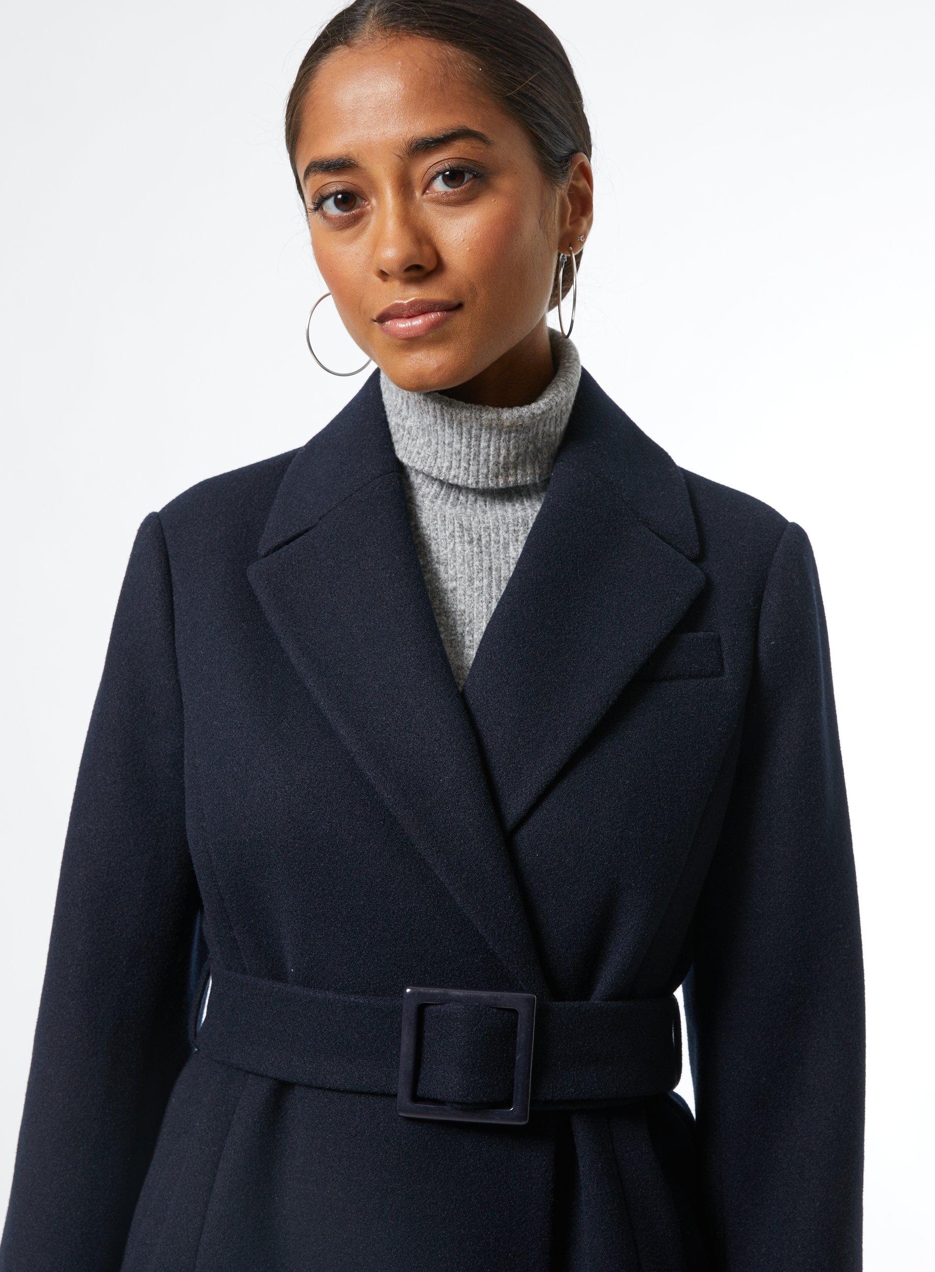 petite navy wool coat