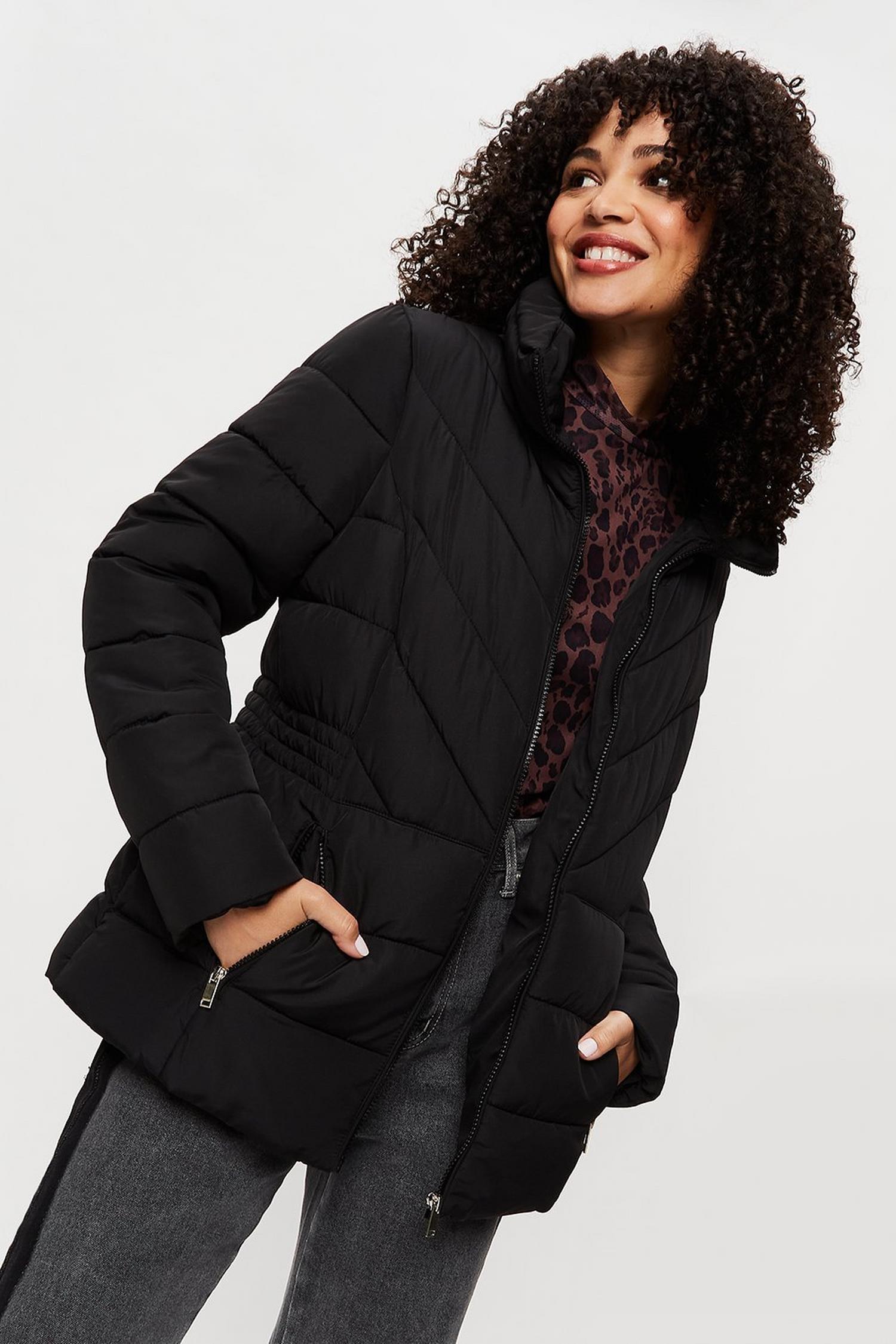 f&f short padded coat