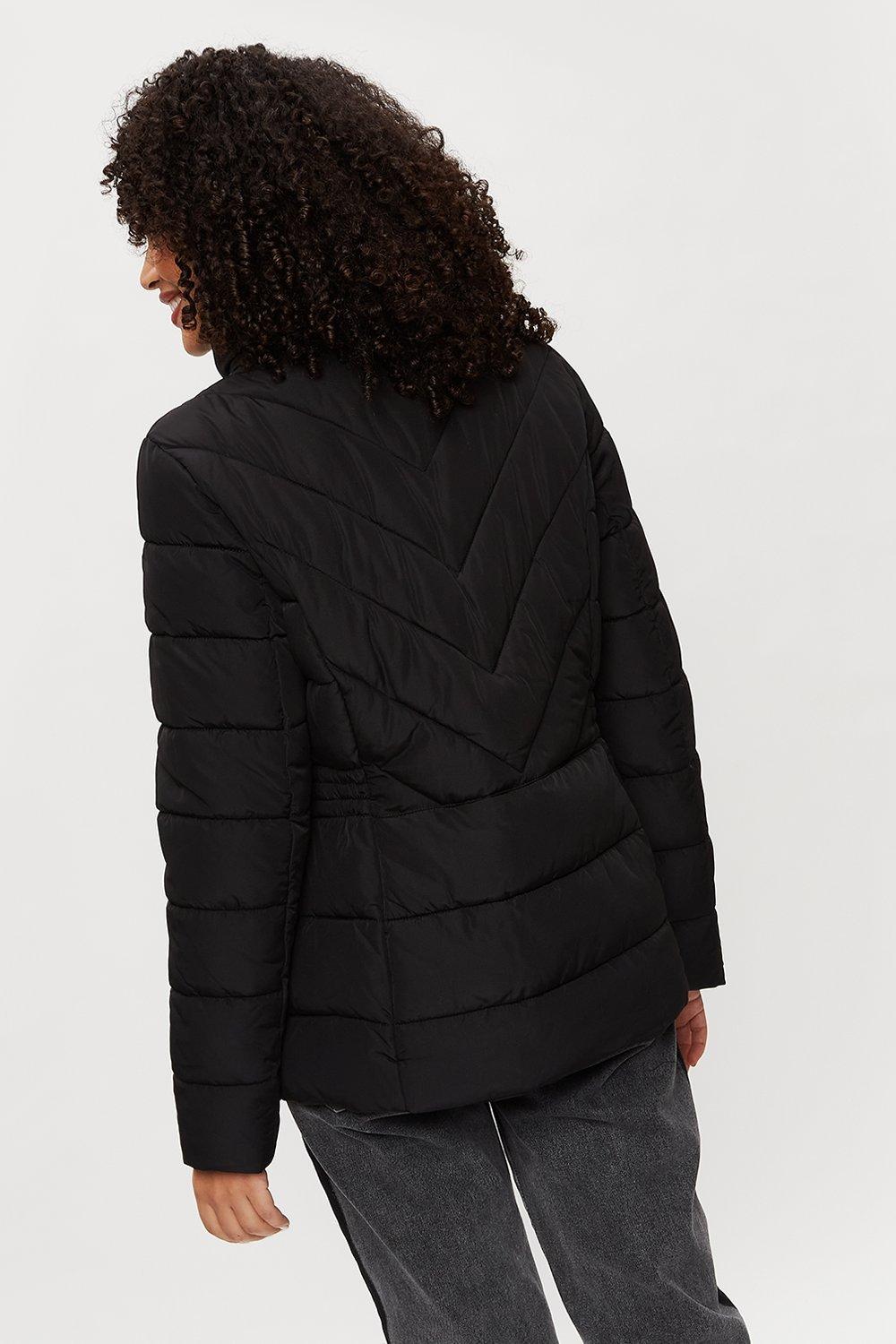 dorothy perkins black puffer jacket