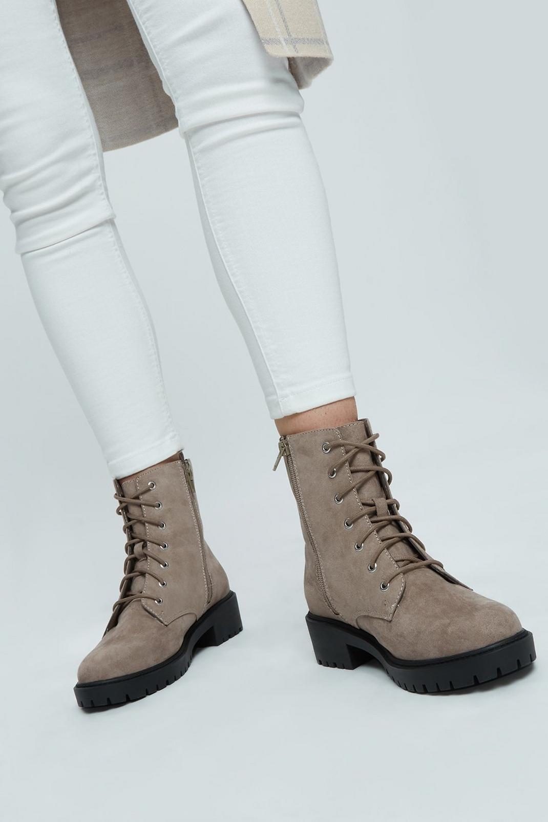 167 Wide Fit Margot Lace Up Hiker Boot image number 1