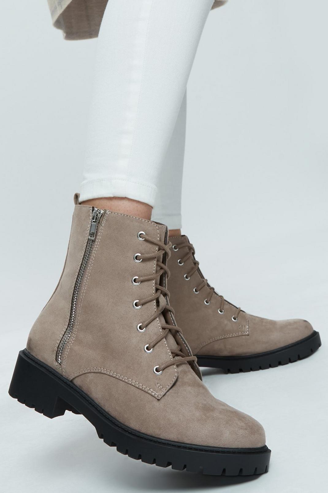 167 Wide Fit Margot Lace Up Hiker Boot image number 2