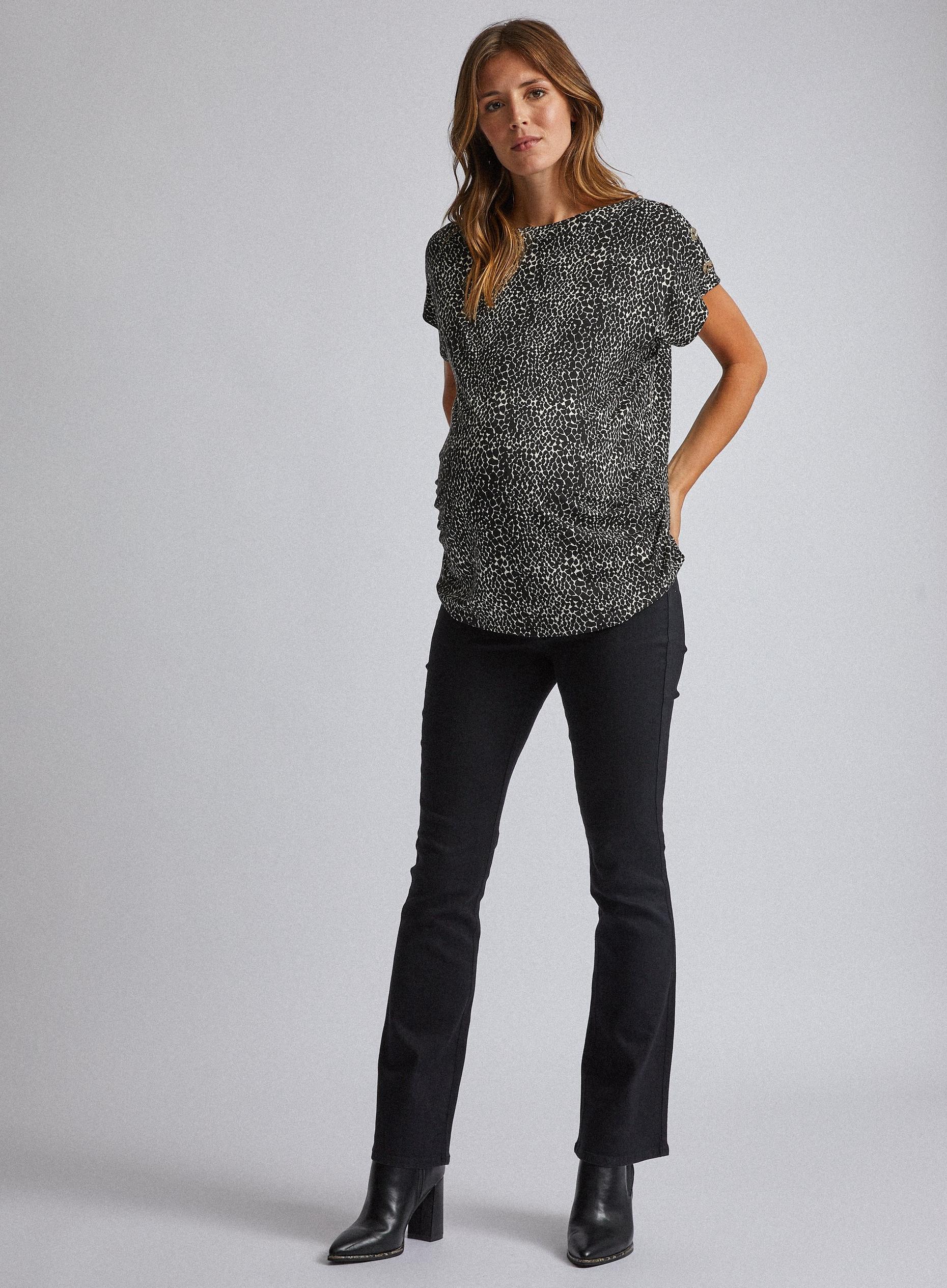 black maternity jeans