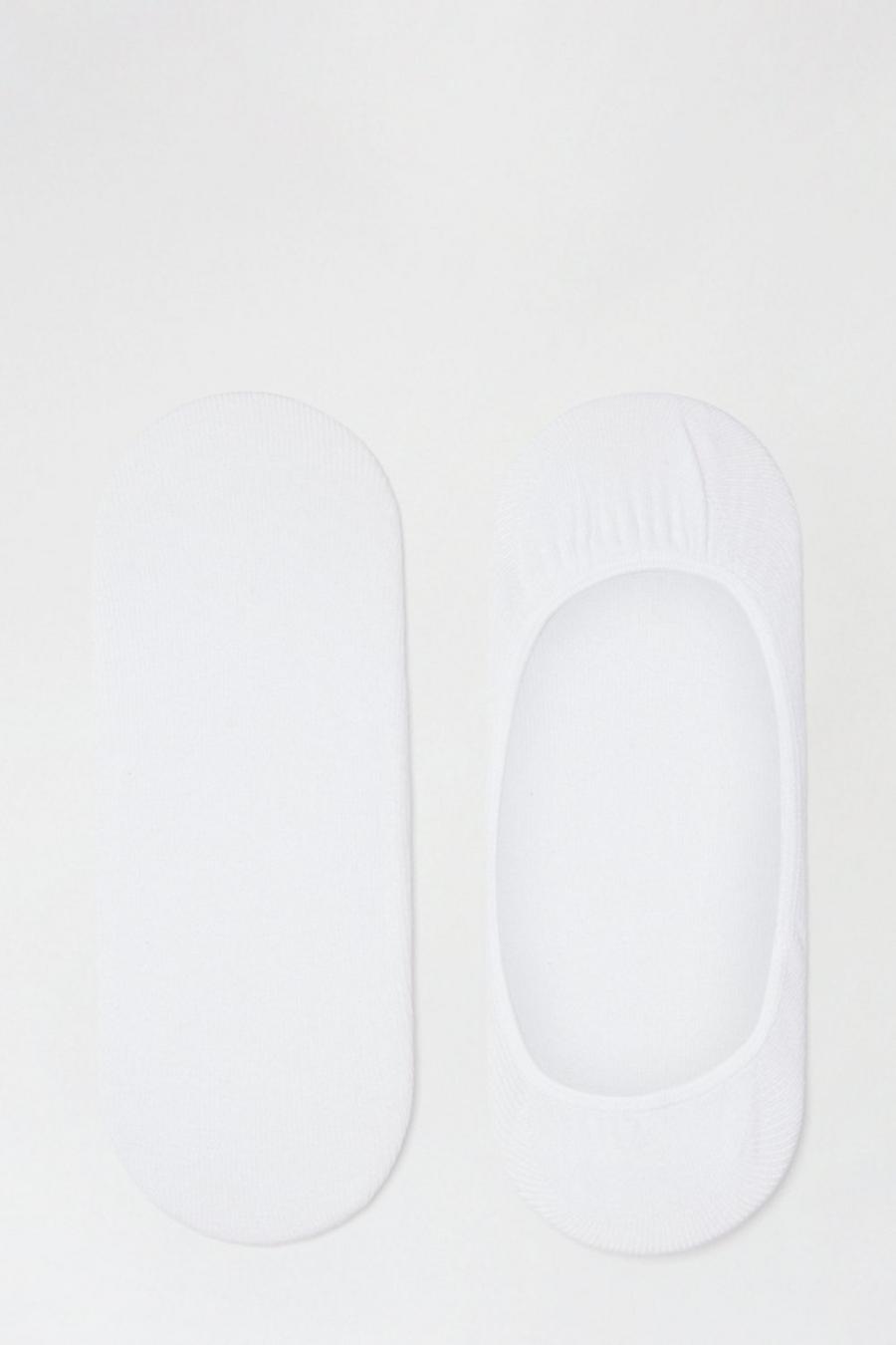 2 Pack White Footsies With Organic Cotton