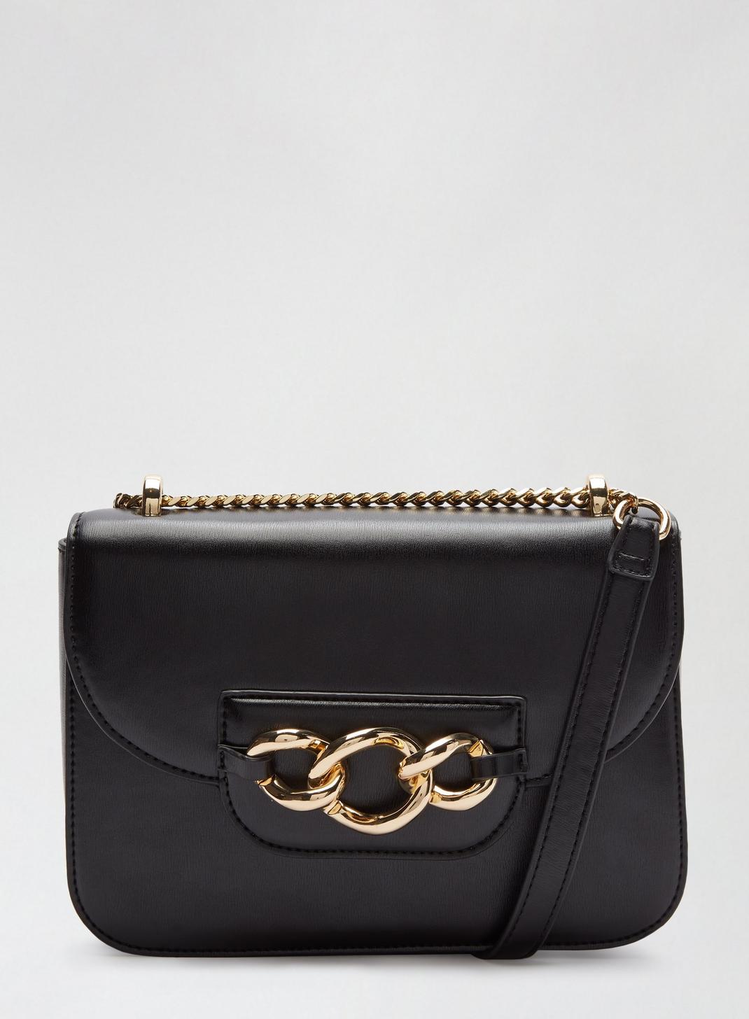 105 Black Chain Front Cross Body Bag image number 1