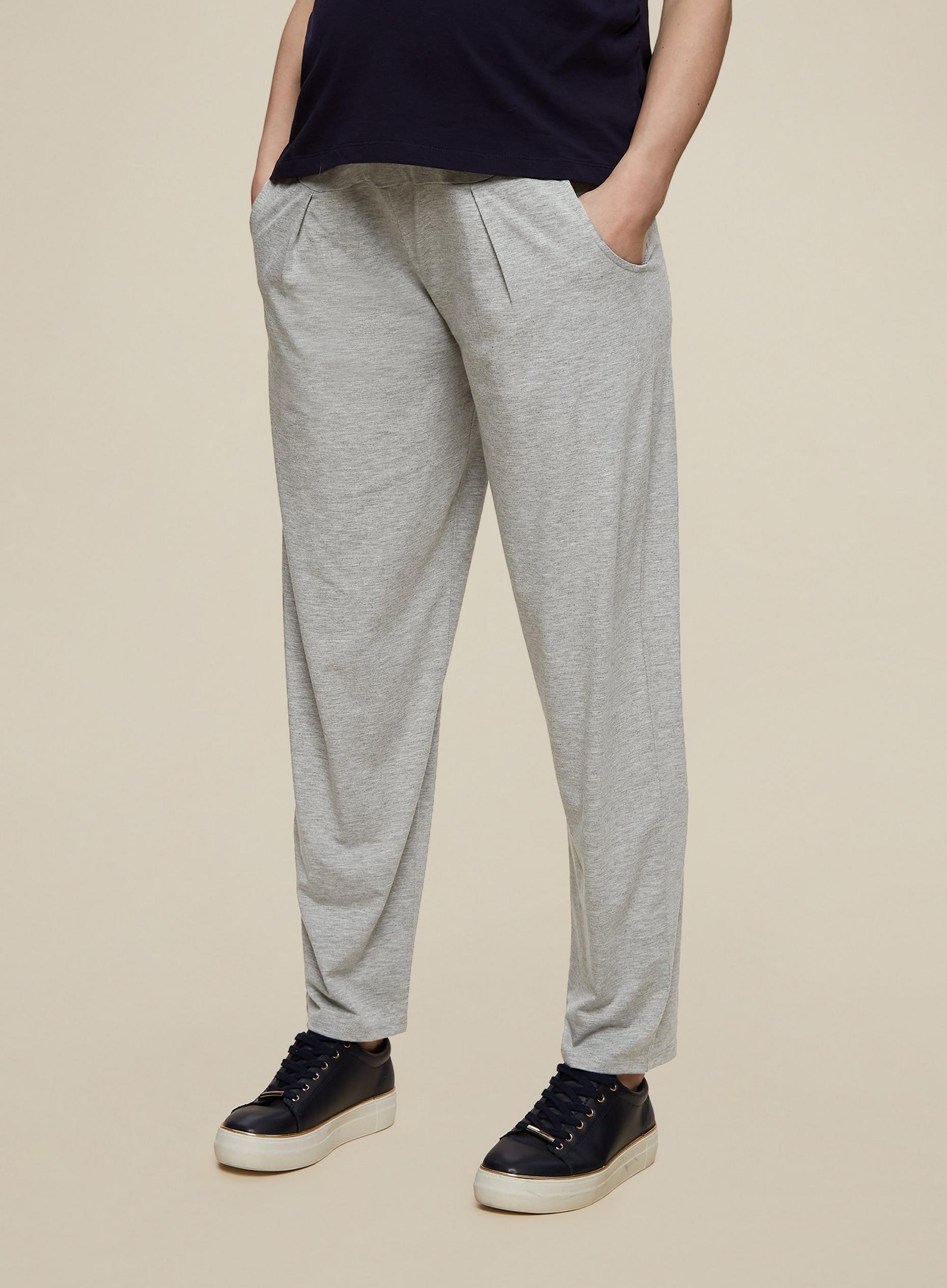 grey maternity joggers