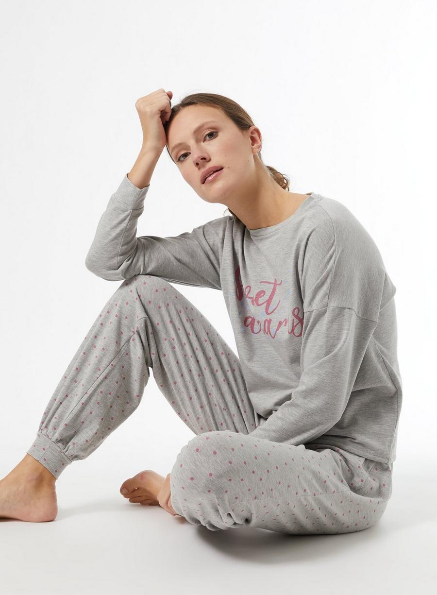 Grey Sweet Dream Pyjama Set