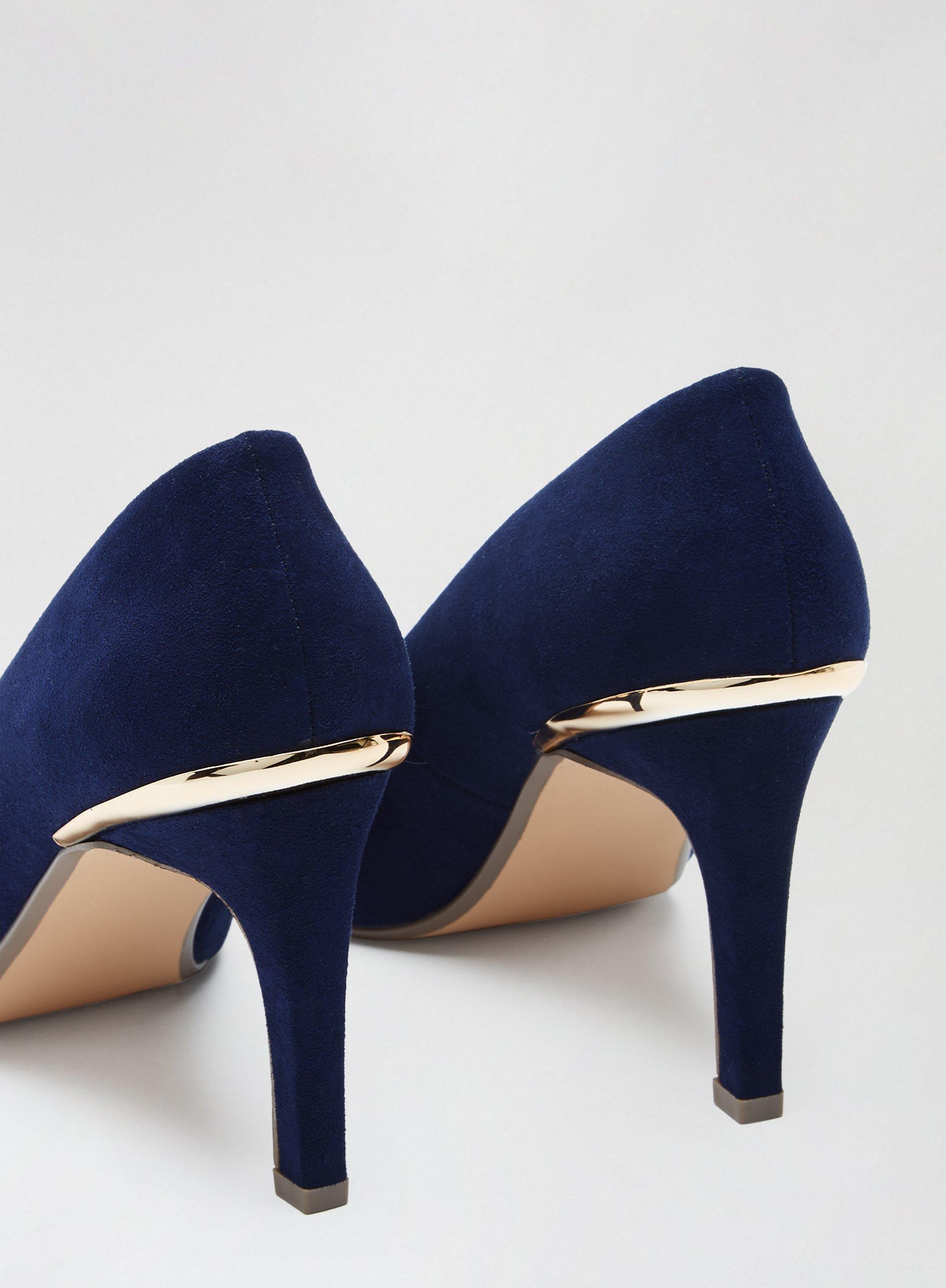 navy blue wide fit shoes