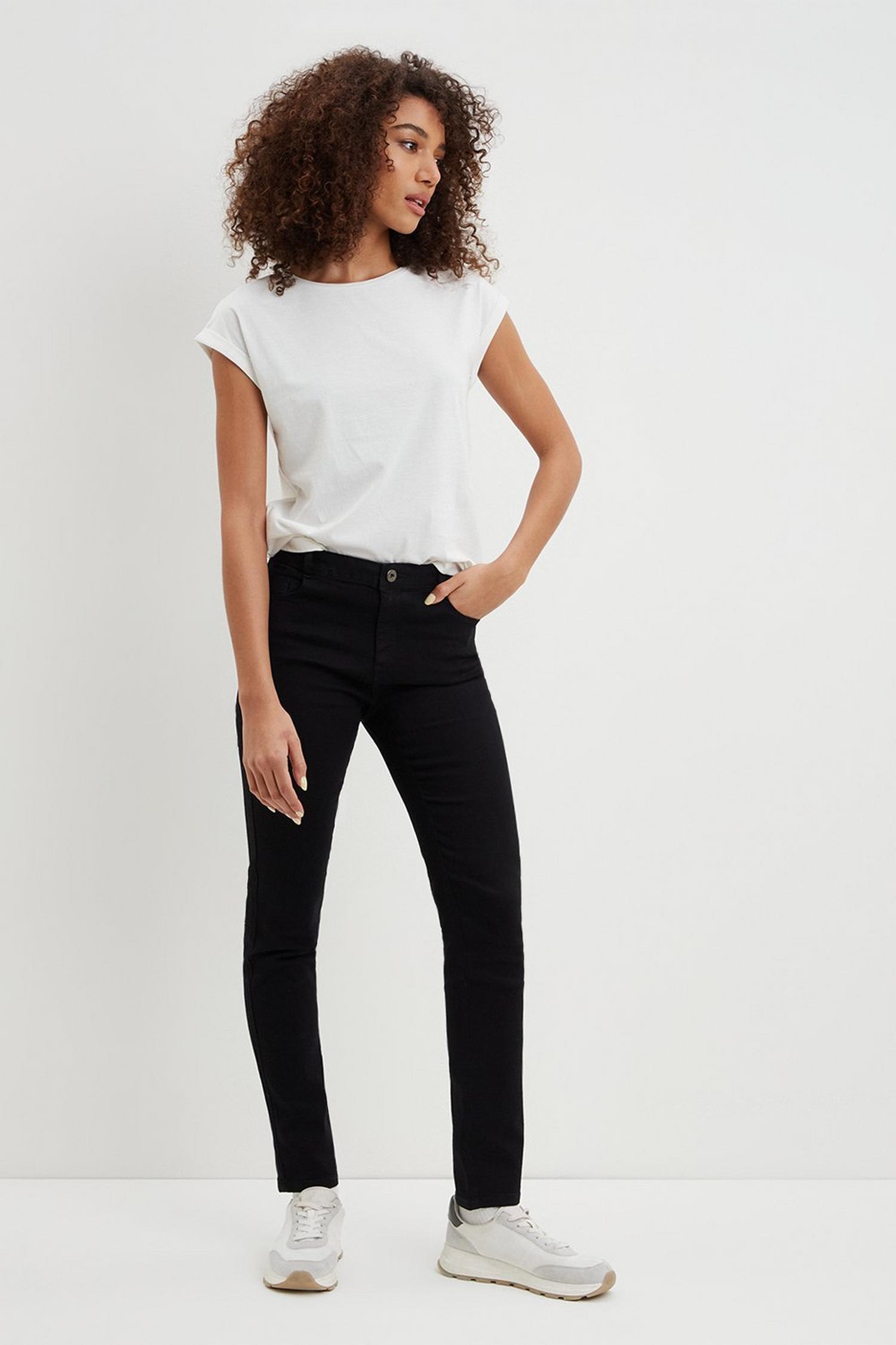 Black Regular Ellis Slim Jeans | Dorothy Perkins UK