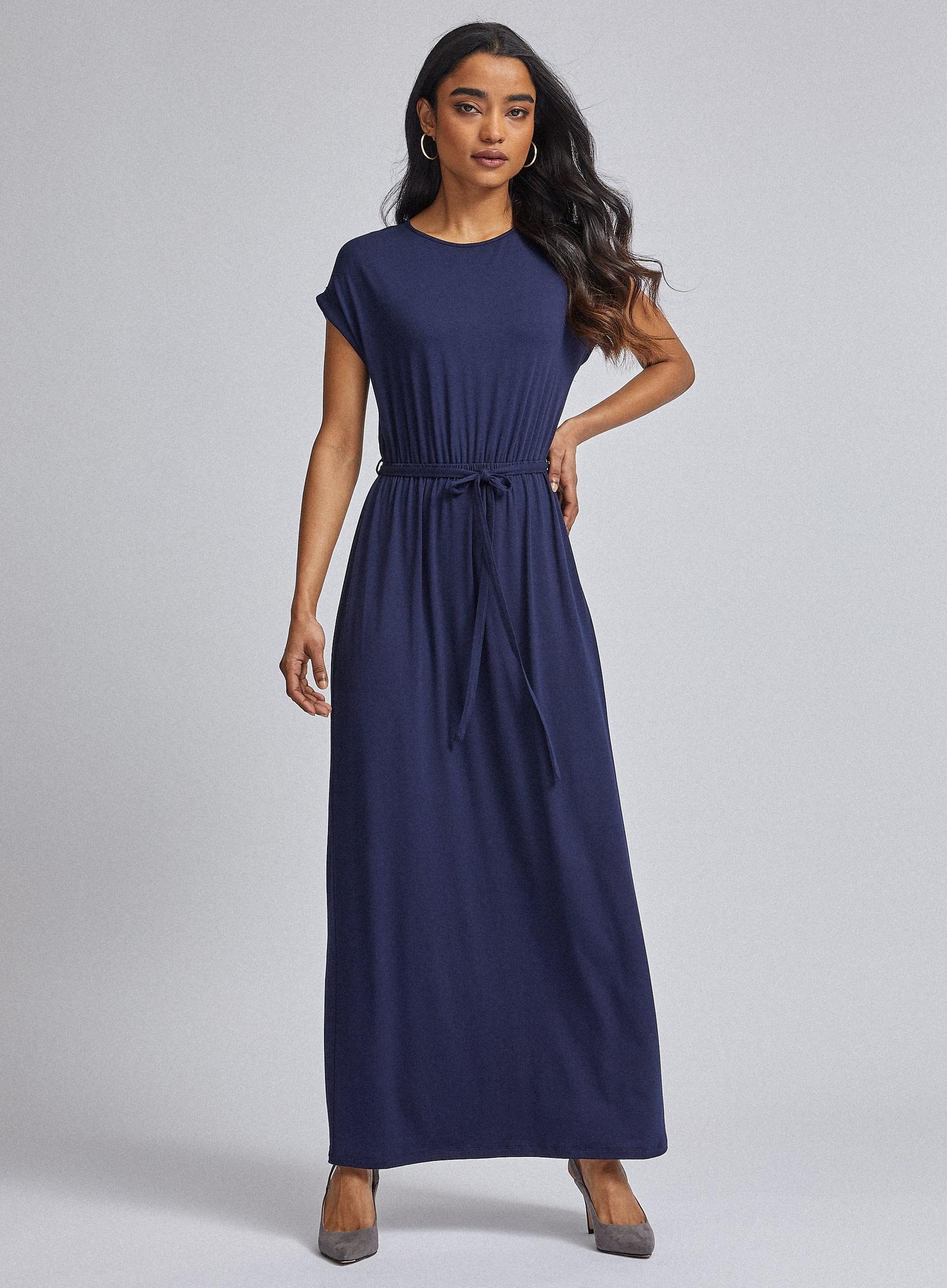 jersey maxi dress with pockets