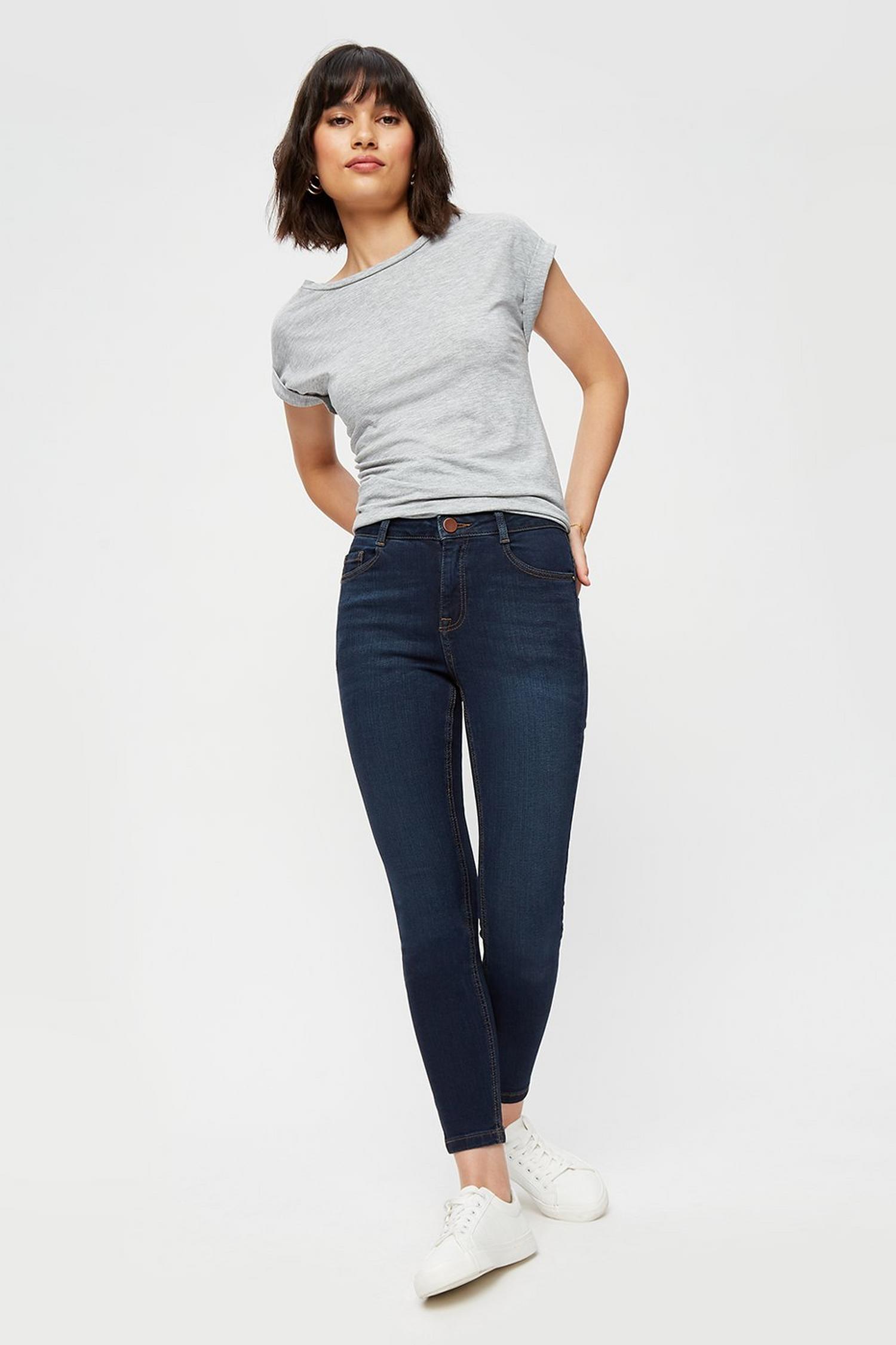 baggy indigo jeans
