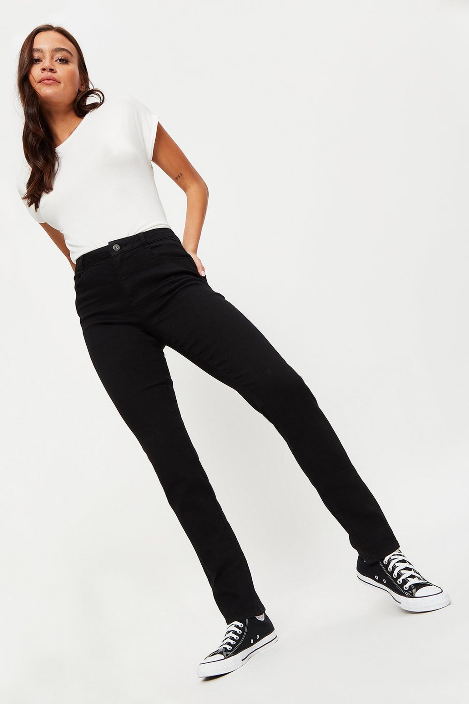 black slim jeans womens