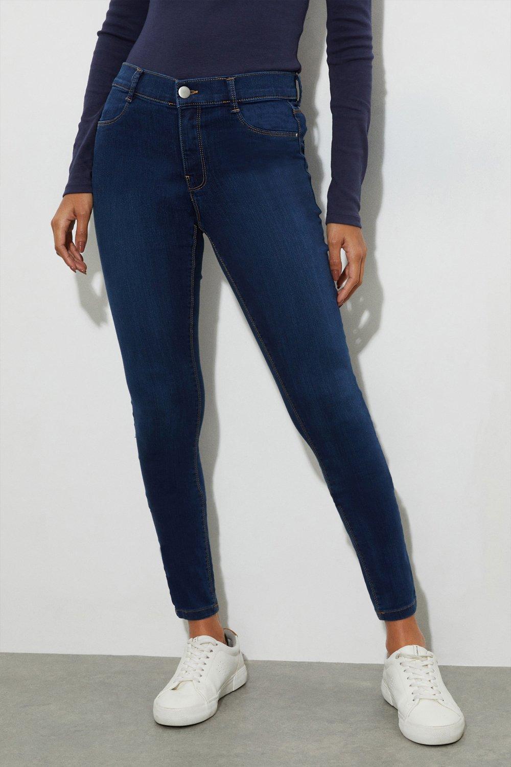 Organic Indigo Regular Frankie Skinny Jeans | Dorothy Perkins EU