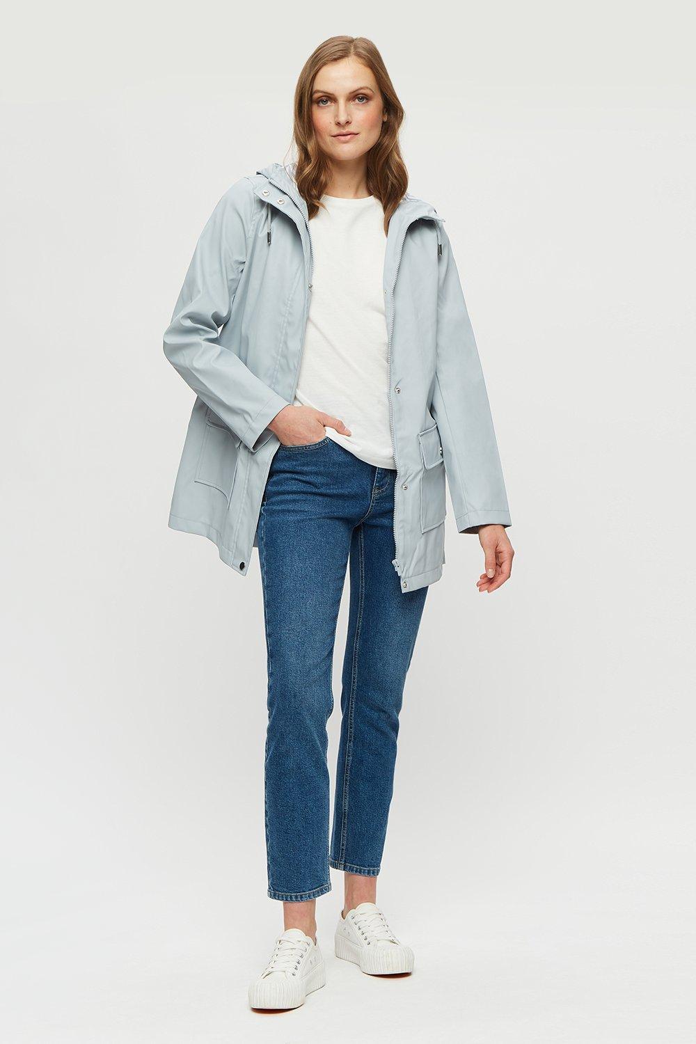 dorothy perkins grey raincoat