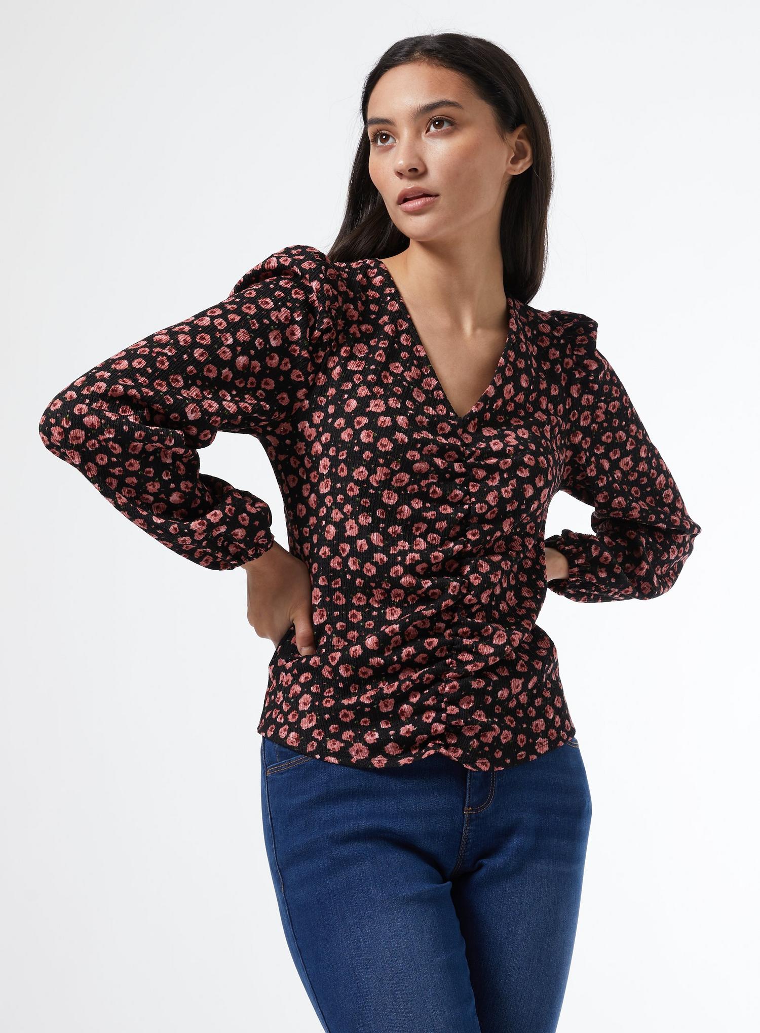 womens floral tops uk